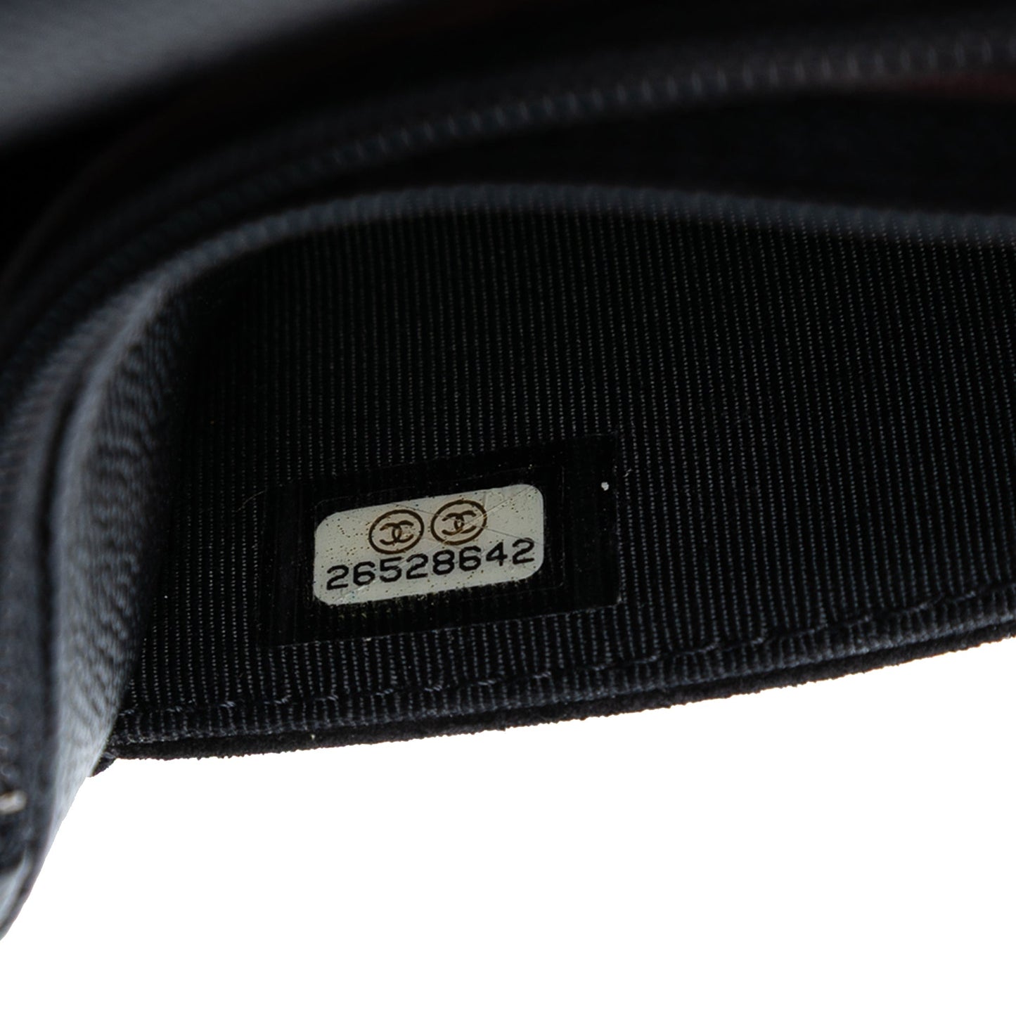 Chanel Stitched Caviar and Suede Lady Coco Wallet On Chain