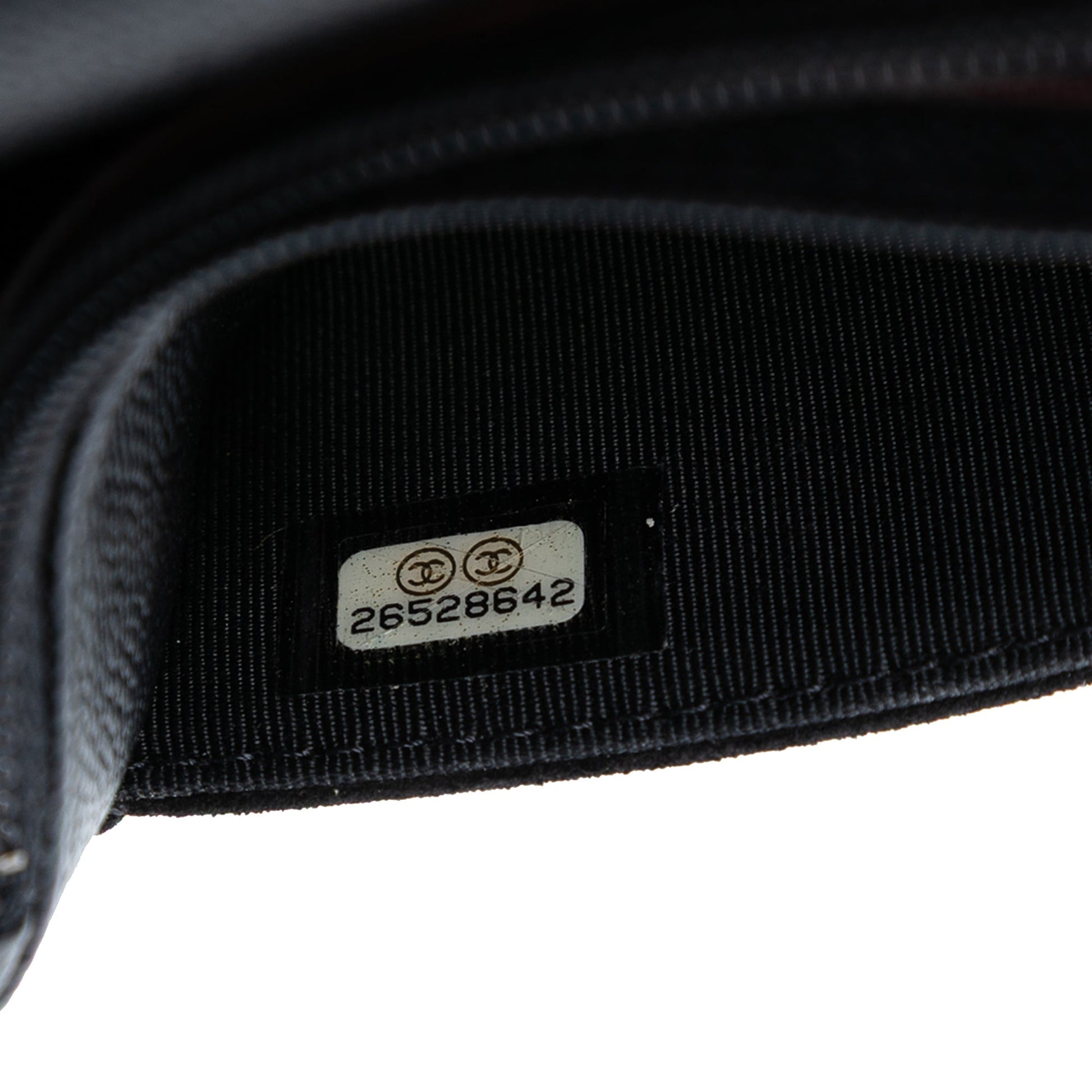 Chanel Stitched Caviar and Suede Lady Coco Wallet On Chain