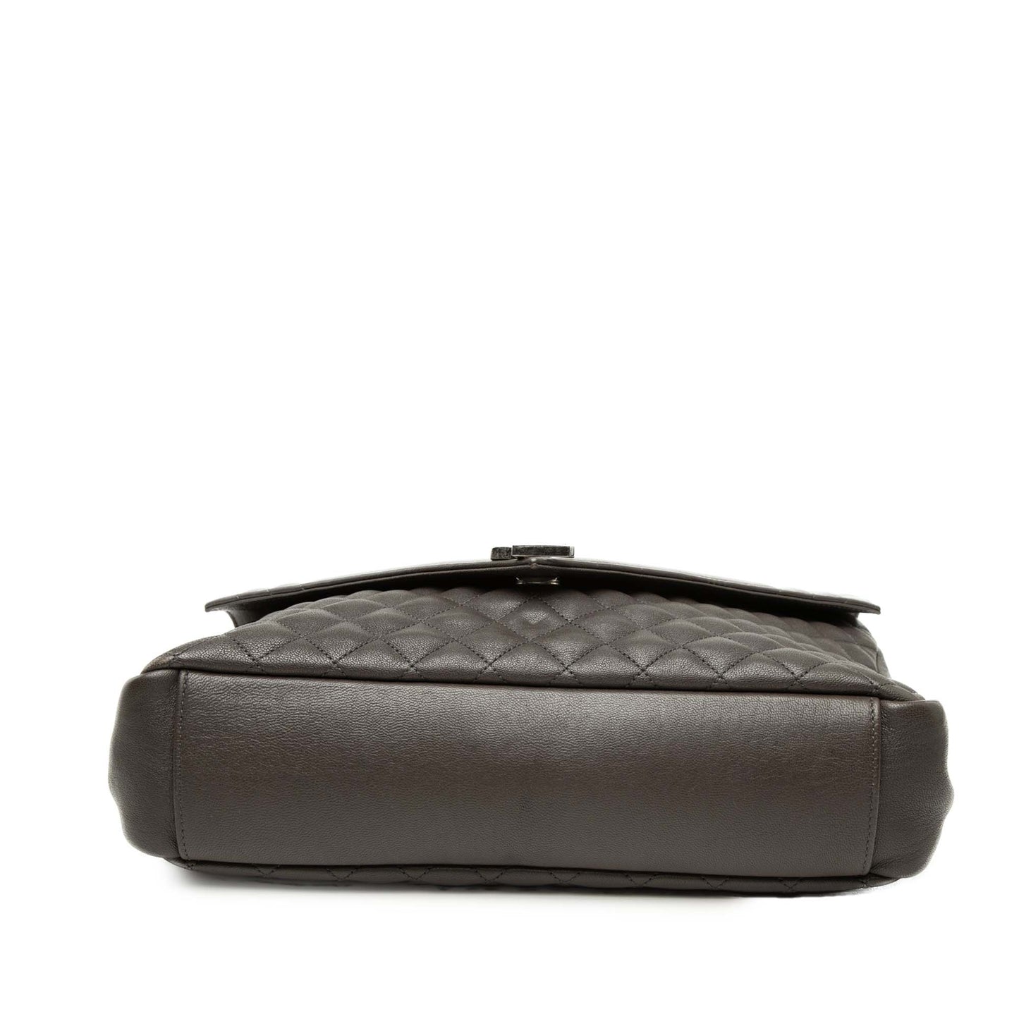 Saint Laurent Large Triquilt Sheepskin Monogram College Bag