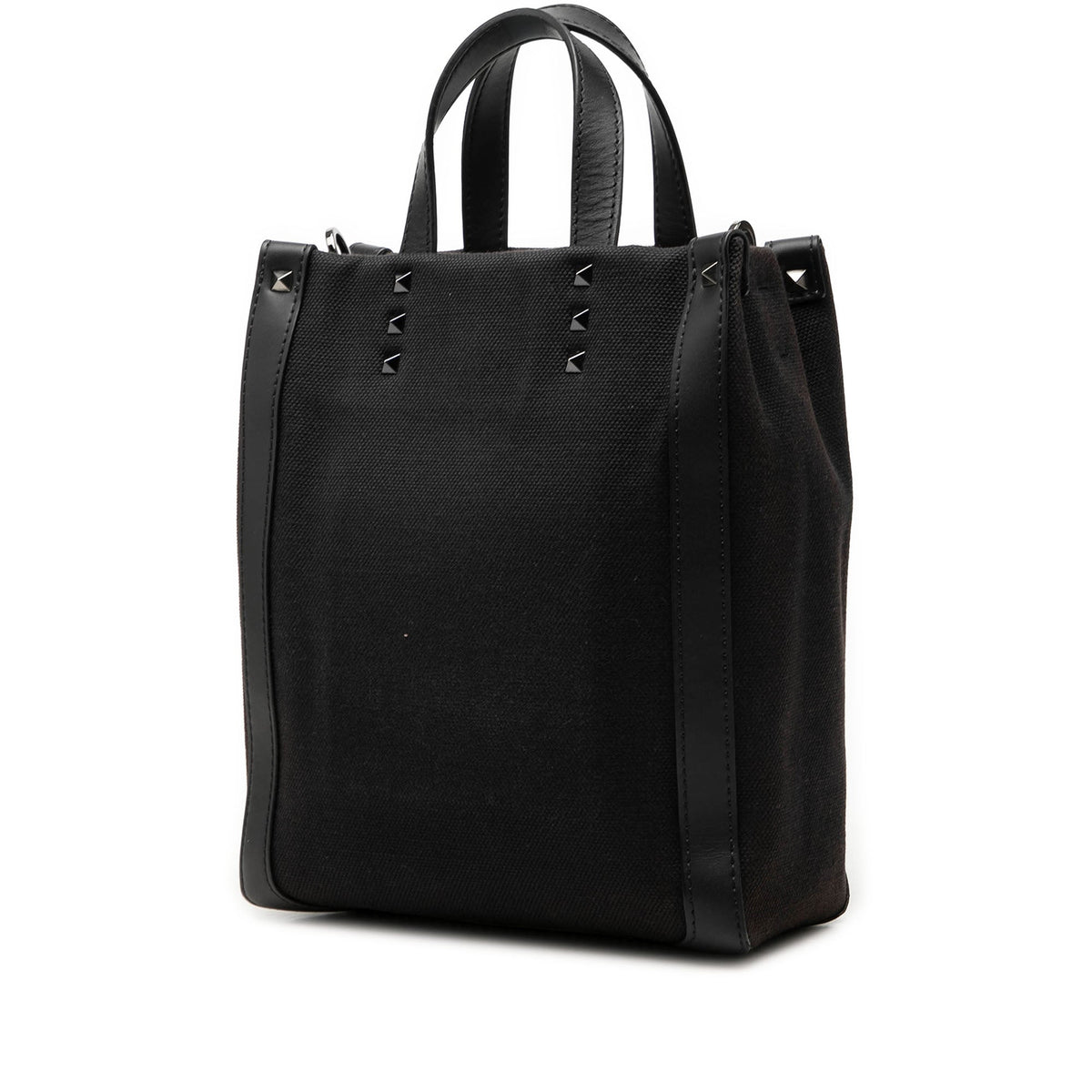 Valentino Mini Canvas Rockstud VLTN Tote
