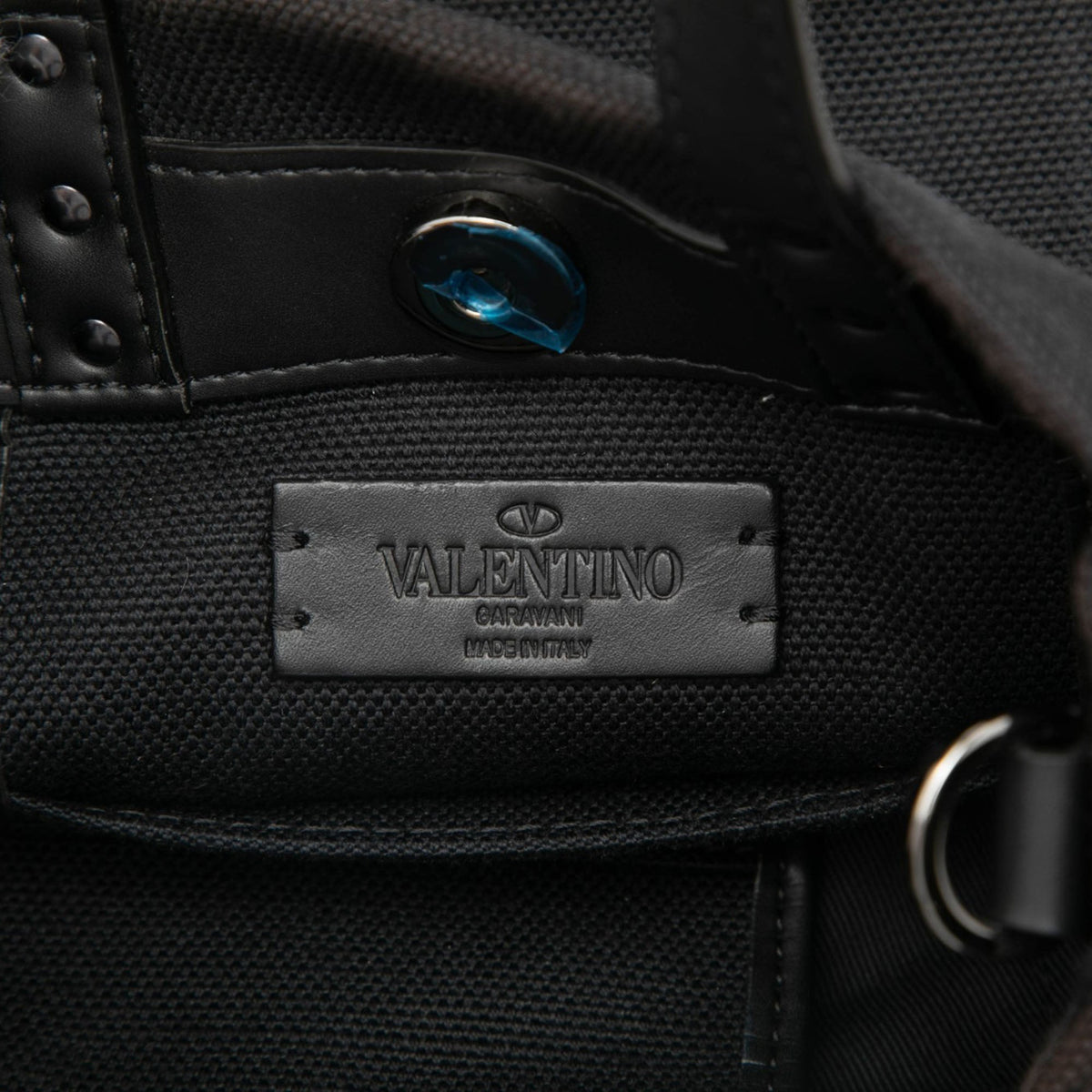 Valentino Mini Canvas Rockstud VLTN Tote