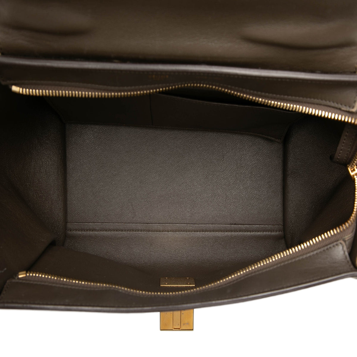 Celine Medium Tricolor Leather Trapeze Satchel