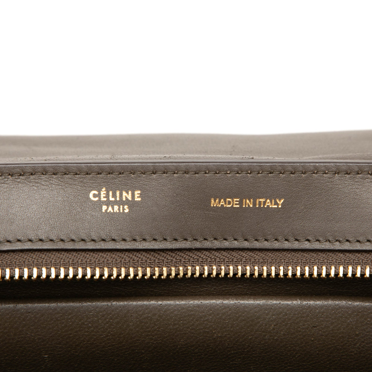 Celine Medium Tricolor Leather Trapeze Satchel