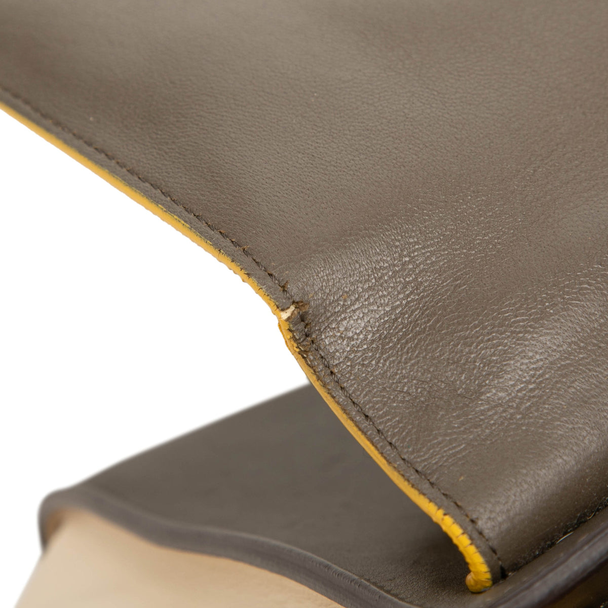 Celine Medium Tricolor Leather Trapeze Satchel