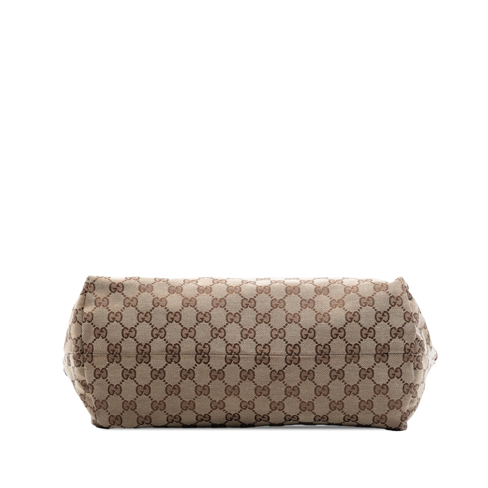 Gucci Medium GG Canvas Bamboo Tassel Tote
