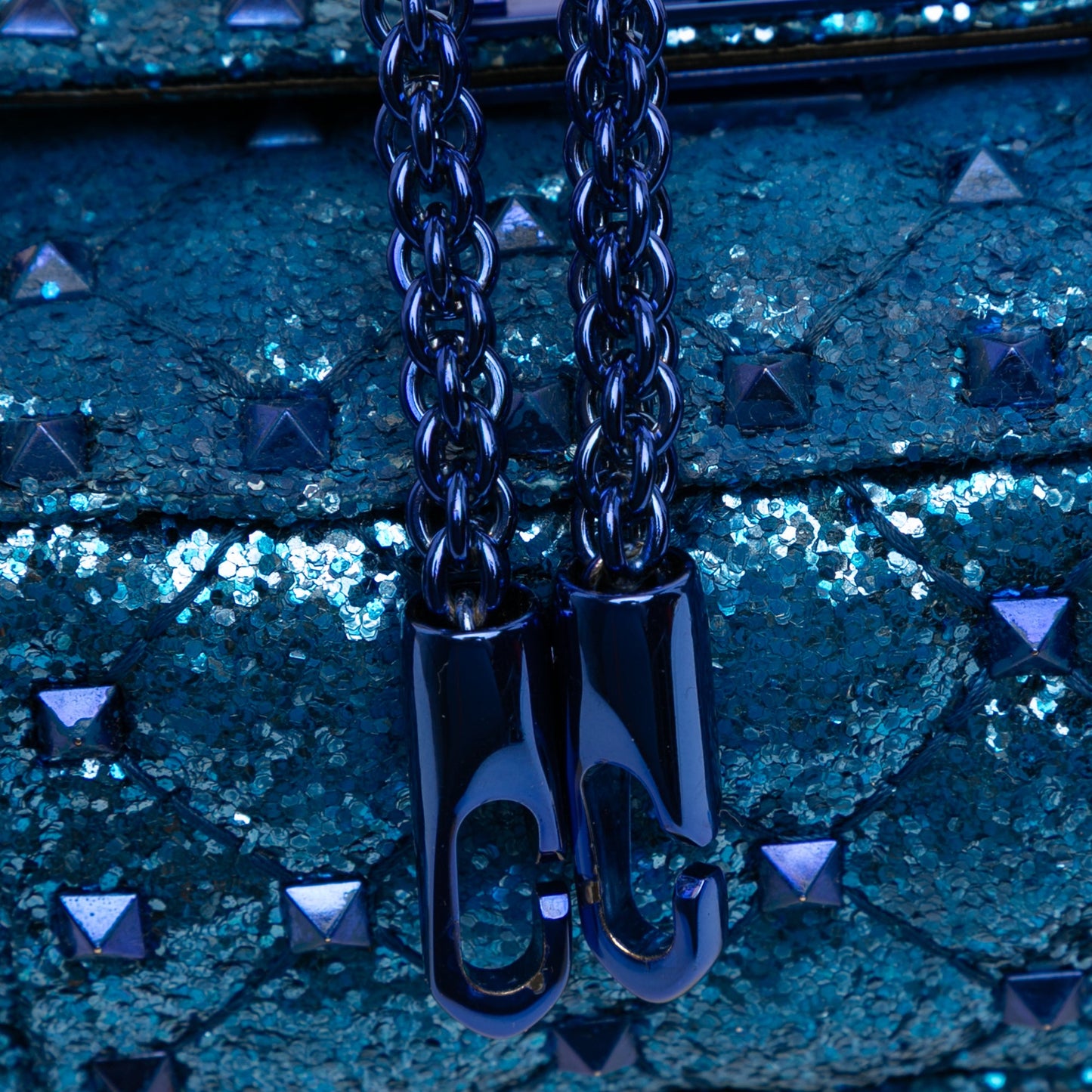Valentino Mini Glitter Rockstud Spike Satchel