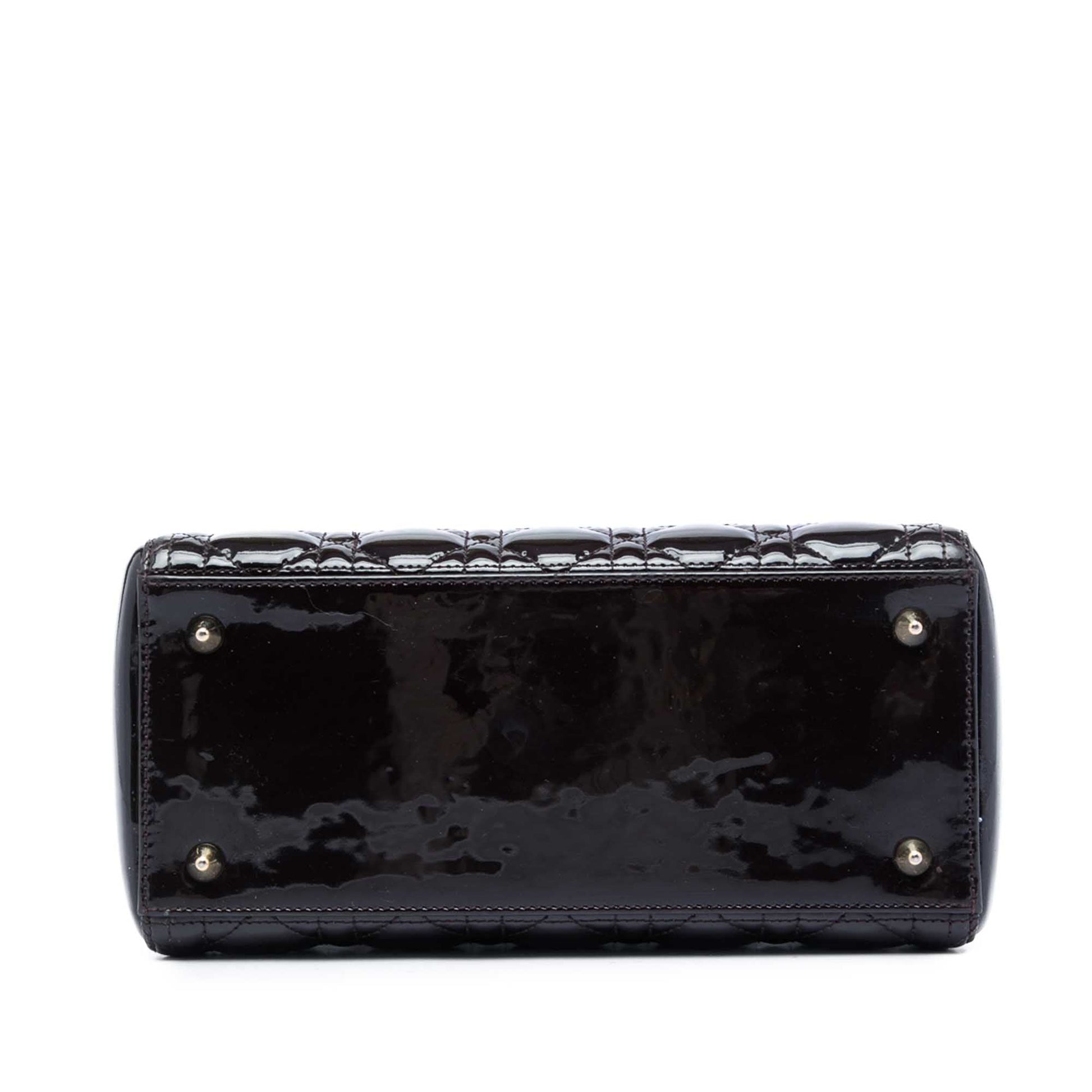 Dior Medium Patent Cannage Lady Dior