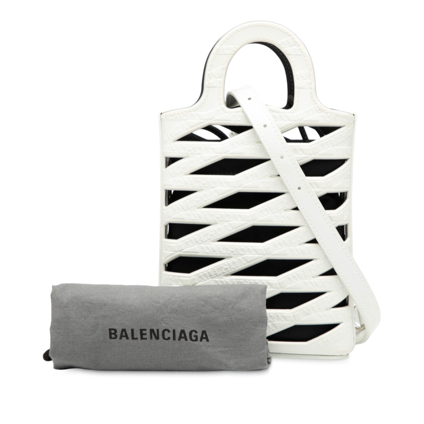 Balenciaga Leather Neo Basket Phone Holder