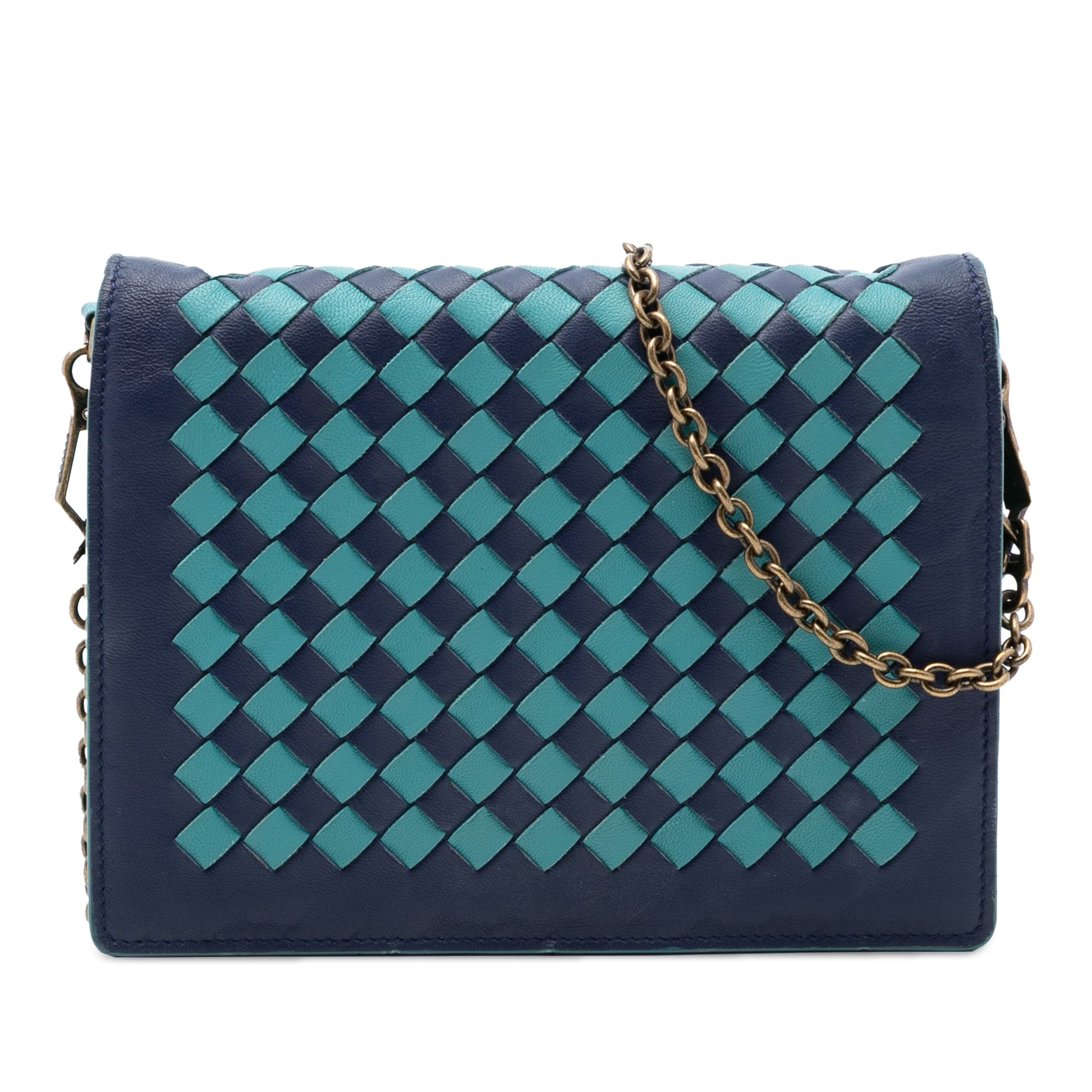 Bottega Veneta Nappa Intrecciato Wallet on Chain