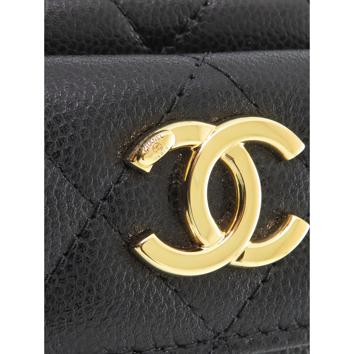 Chanel Mini Quilted Caviar Paris Hangzhou Tassel Camera Case — Black
