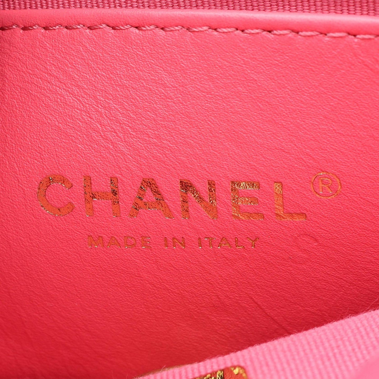 Chanel Mini Quilted Lambskin Acrylic Coco Love Flap