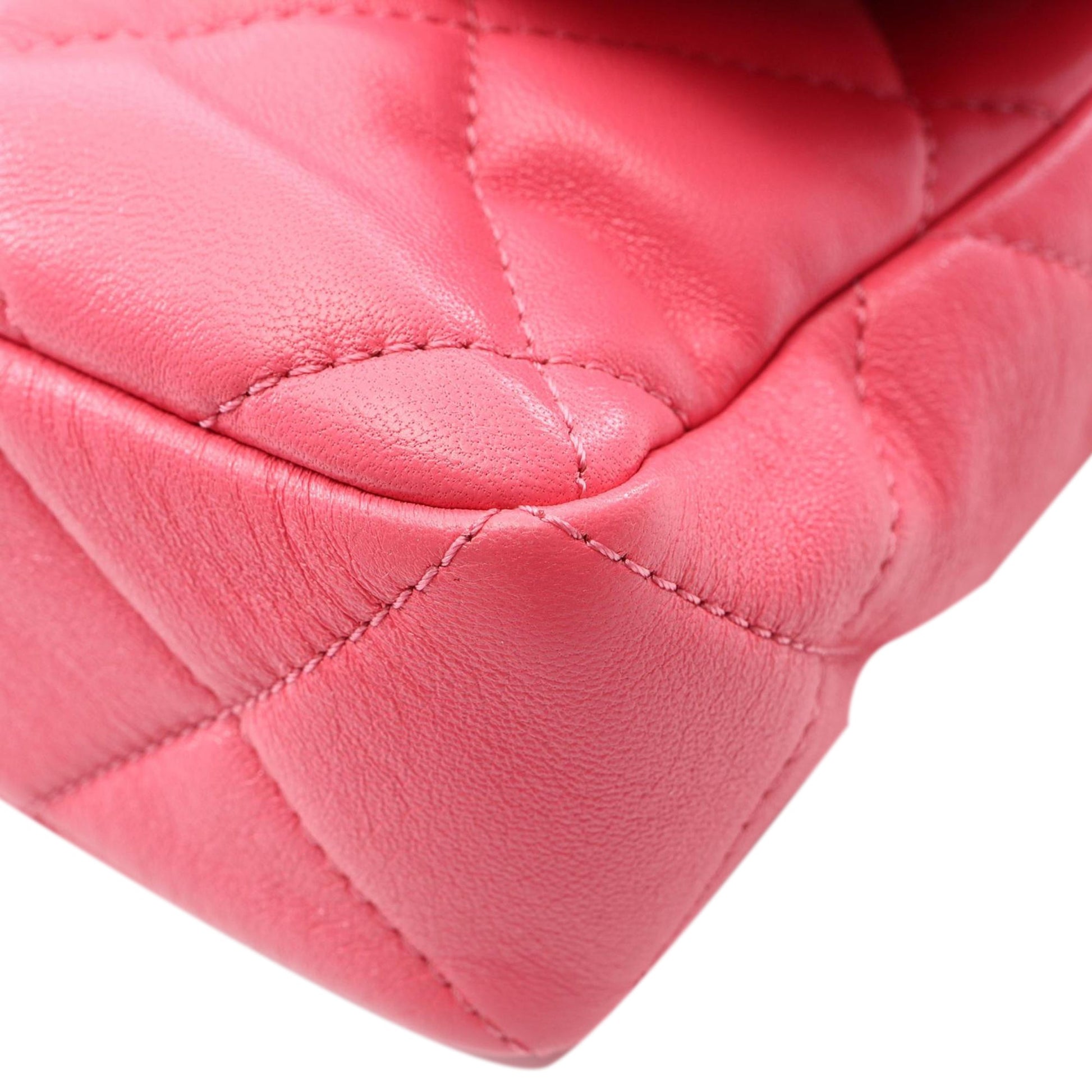 Chanel Mini Quilted Lambskin Acrylic Coco Love Flap