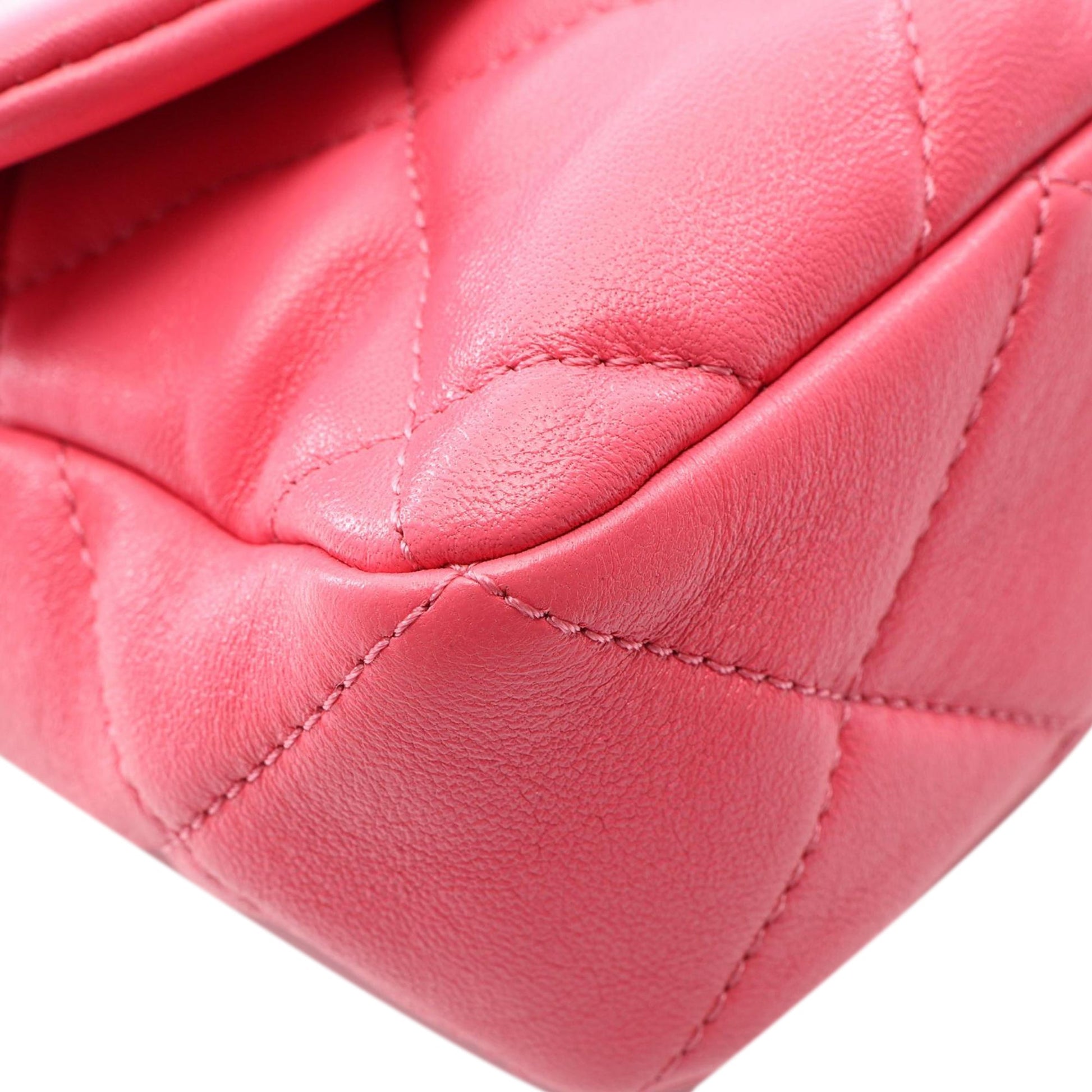 Chanel Mini Quilted Lambskin Acrylic Coco Love Flap
