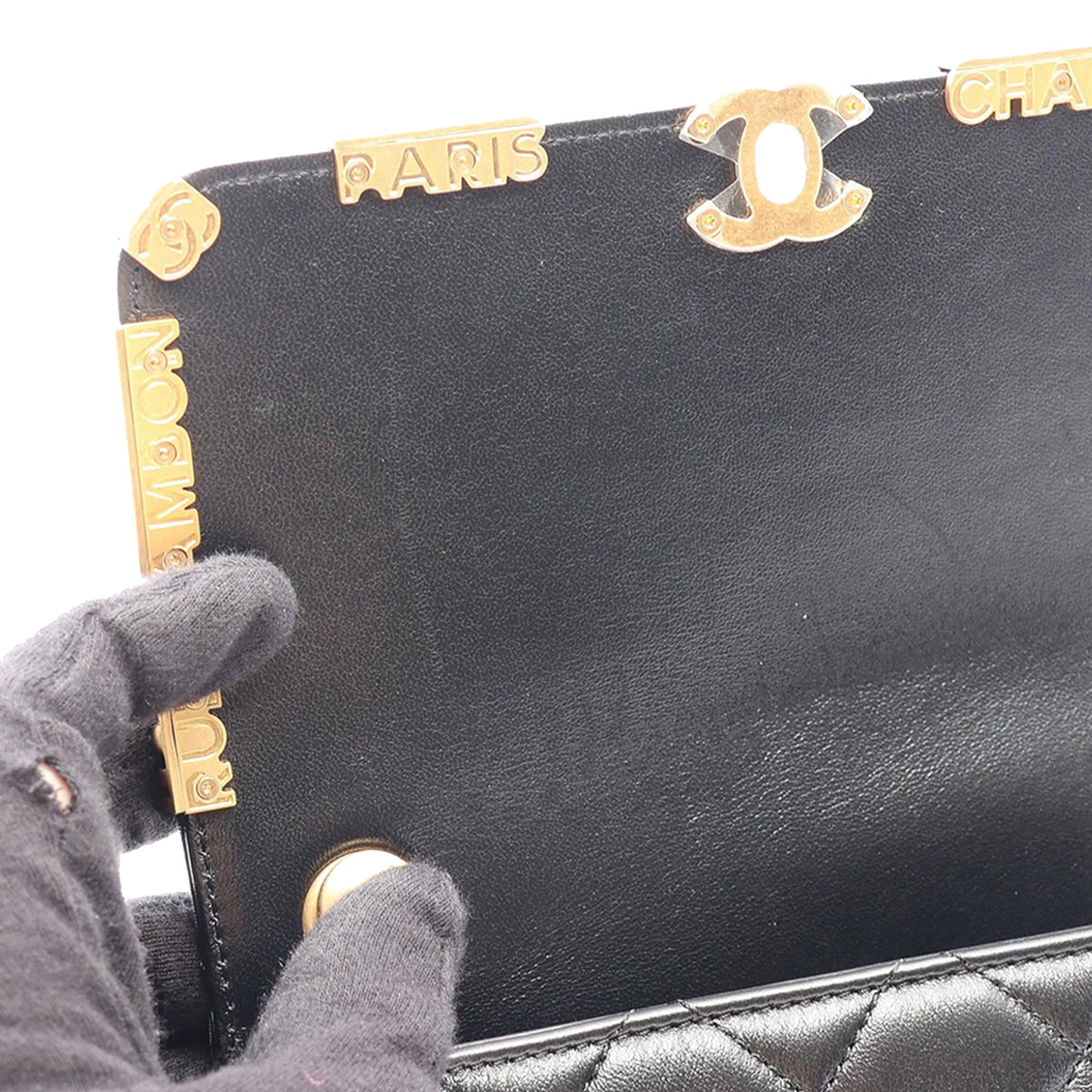 Chanel Quilted Lambskin Paris Monaco Flap — Black