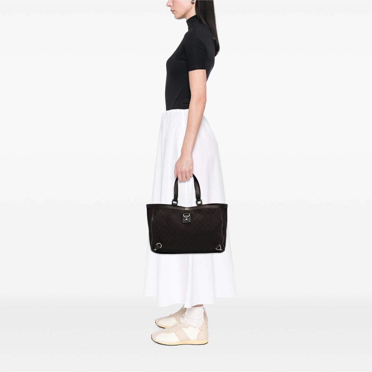 Gucci GG Denim Abbey D Ring Tote