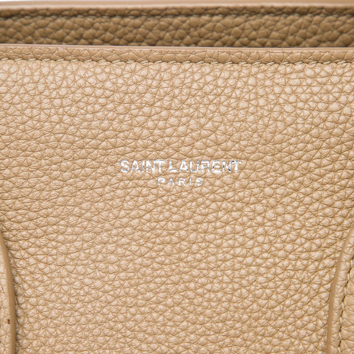 Saint Laurent Small Grained Calfskin Supple Sac De Jour Satchel