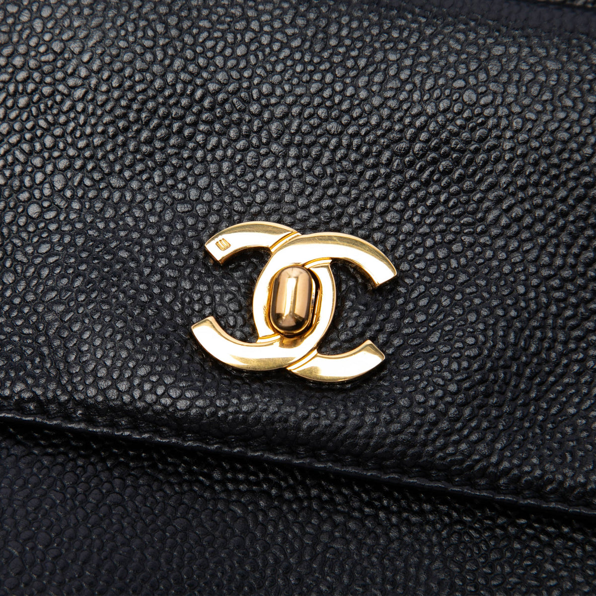Chanel CC Caviar Front Pocket Shoulder Bag