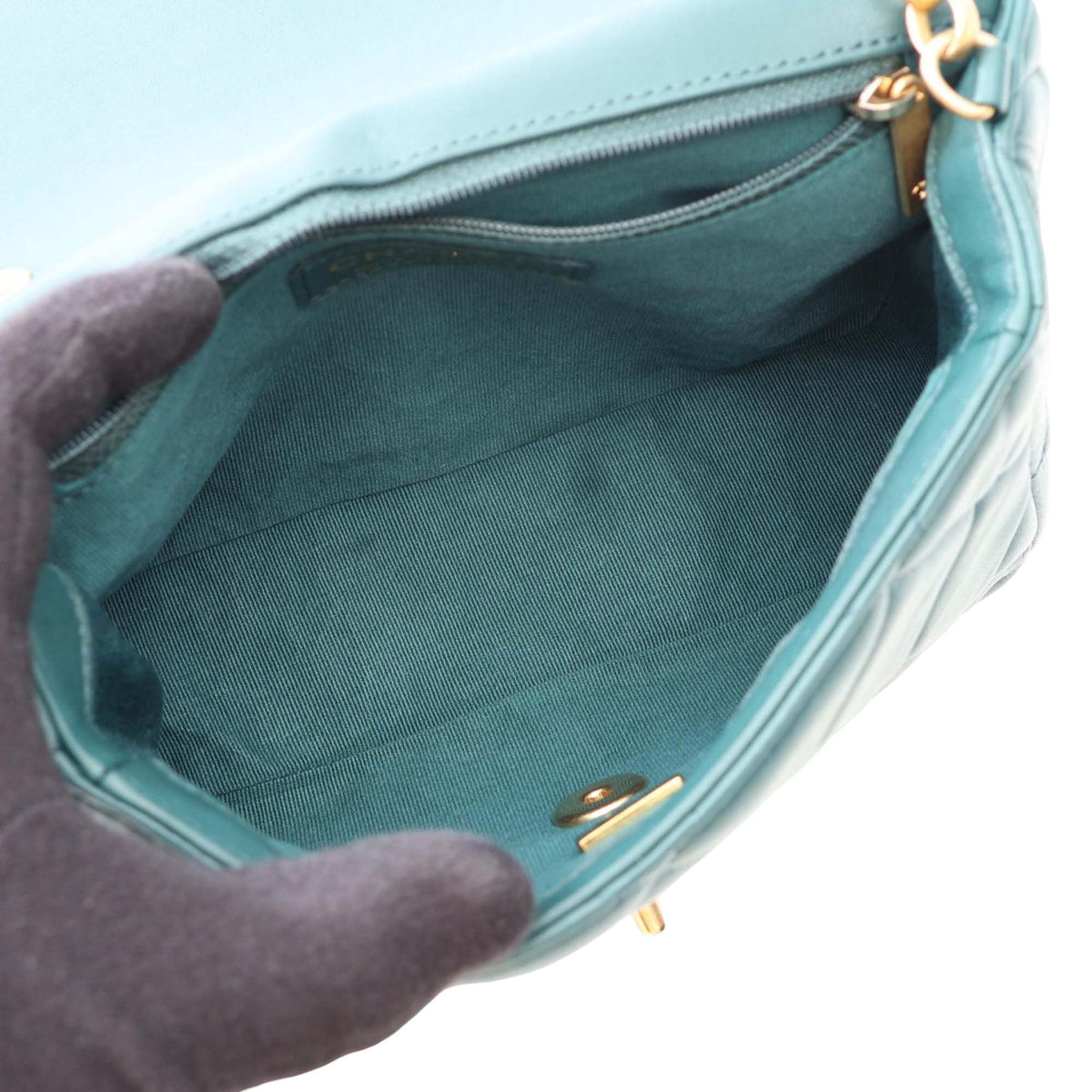 Chanel CC Quilted Lambskin Single Flap