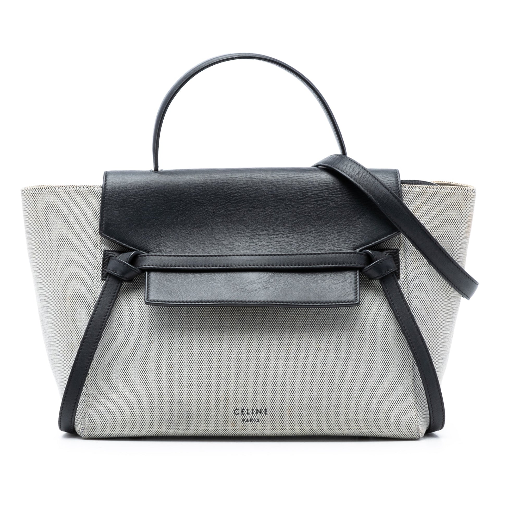 Mini Canvas and Leather Belt Bag