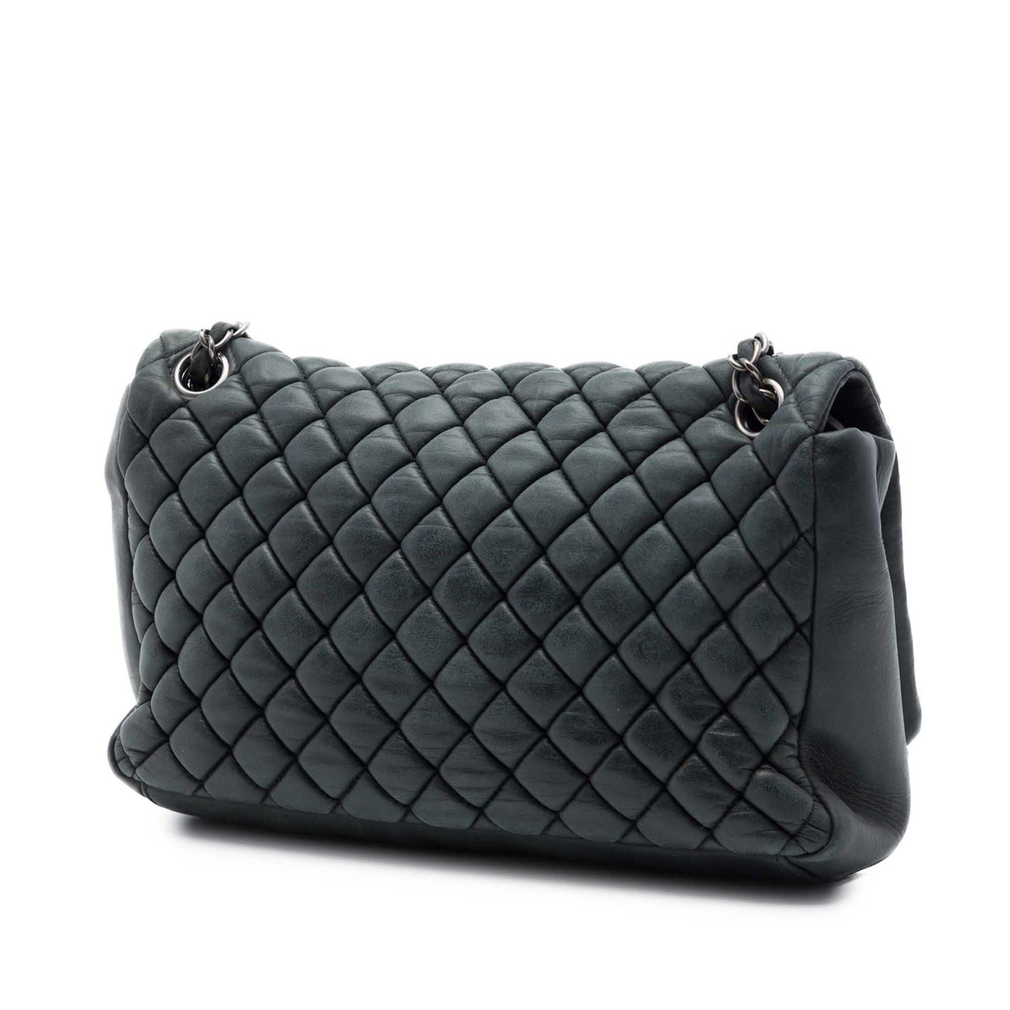 Chanel Large Quilted Iridescent Calfskin New Bubble Flap