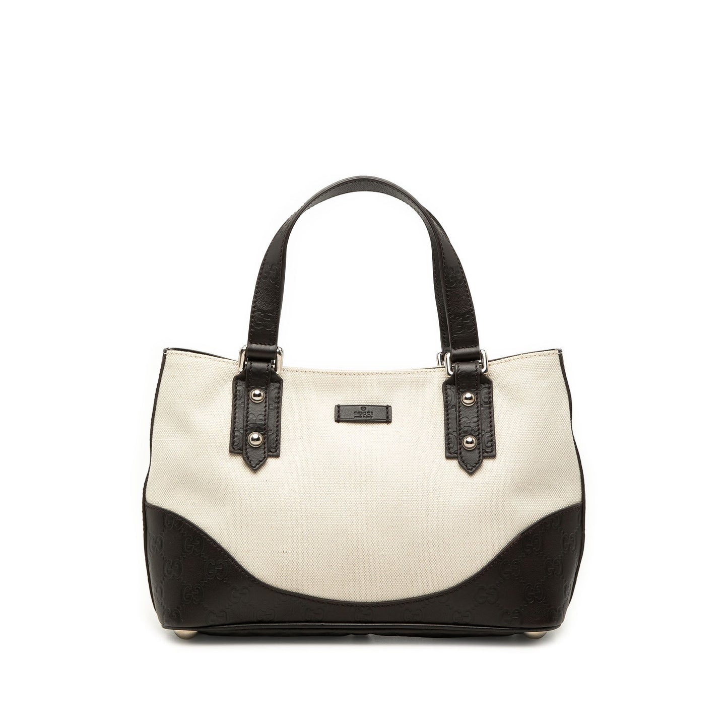Gucci Guccissima Trimmed Canvas Handbag