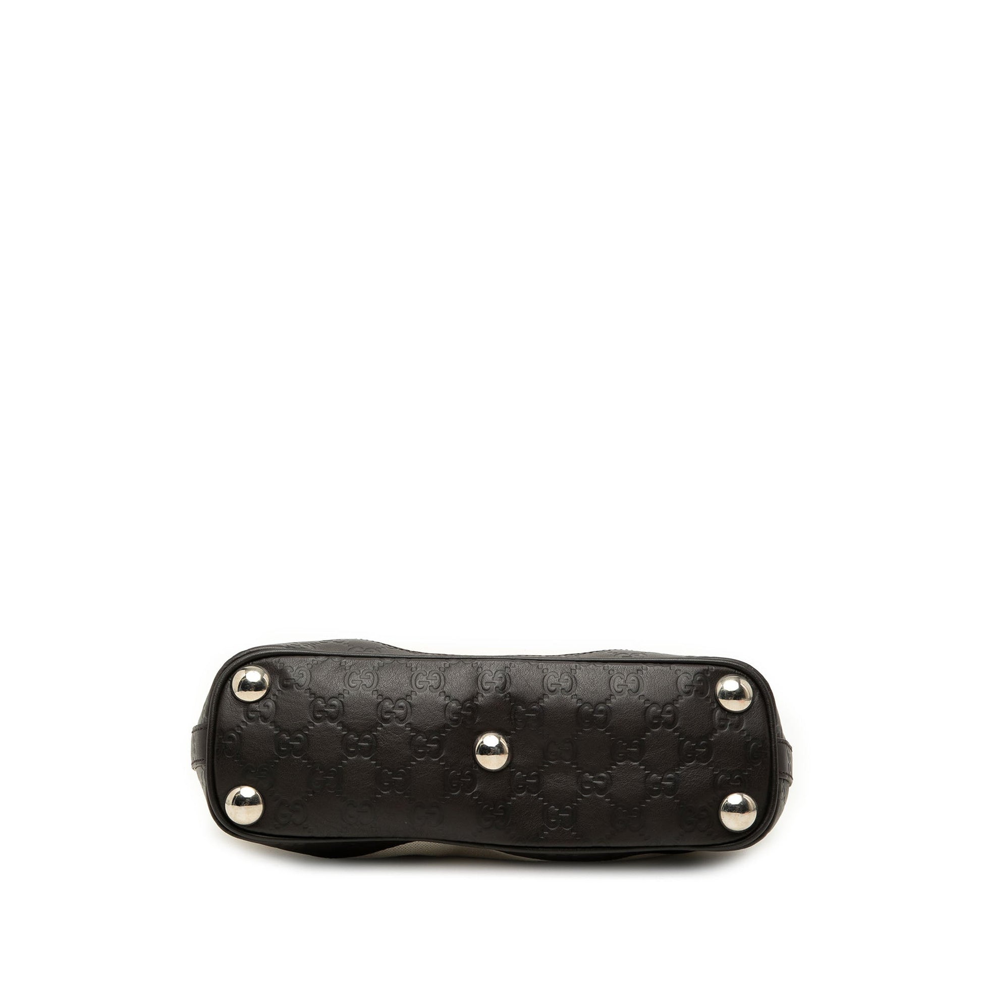 Gucci Guccissima Trimmed Canvas Handbag