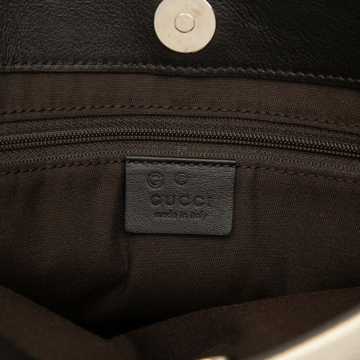Gucci Guccissima Trimmed Canvas Handbag