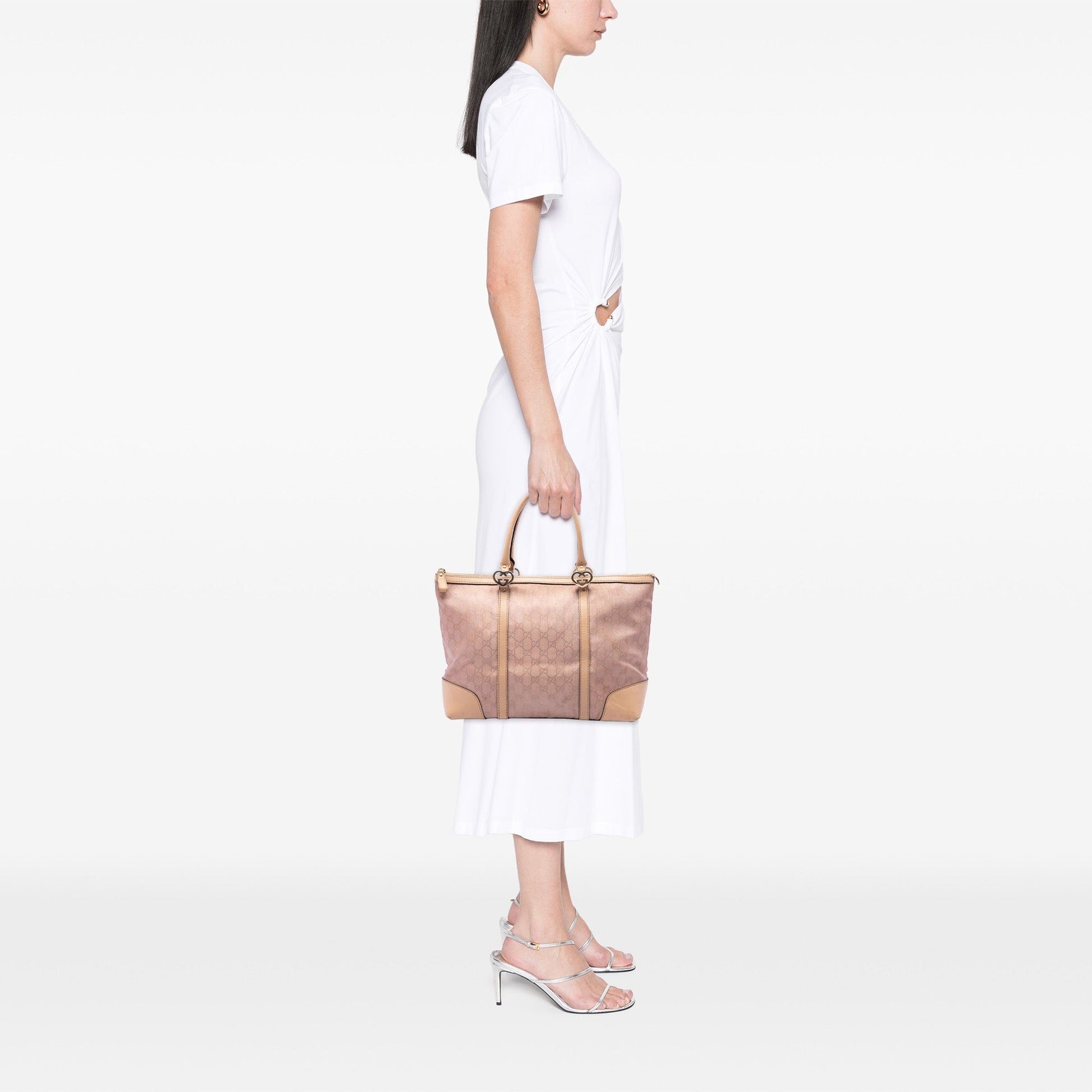 Gucci GG Metallic Canvas Lovely Tote