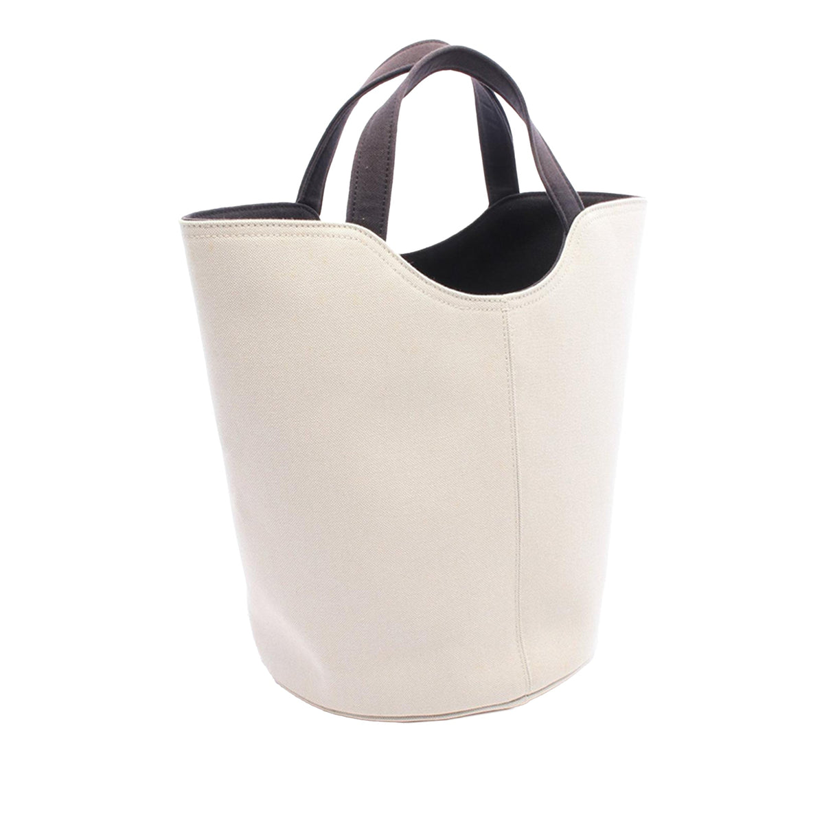 Balenciaga Wave Tote Canvas Satchel — White