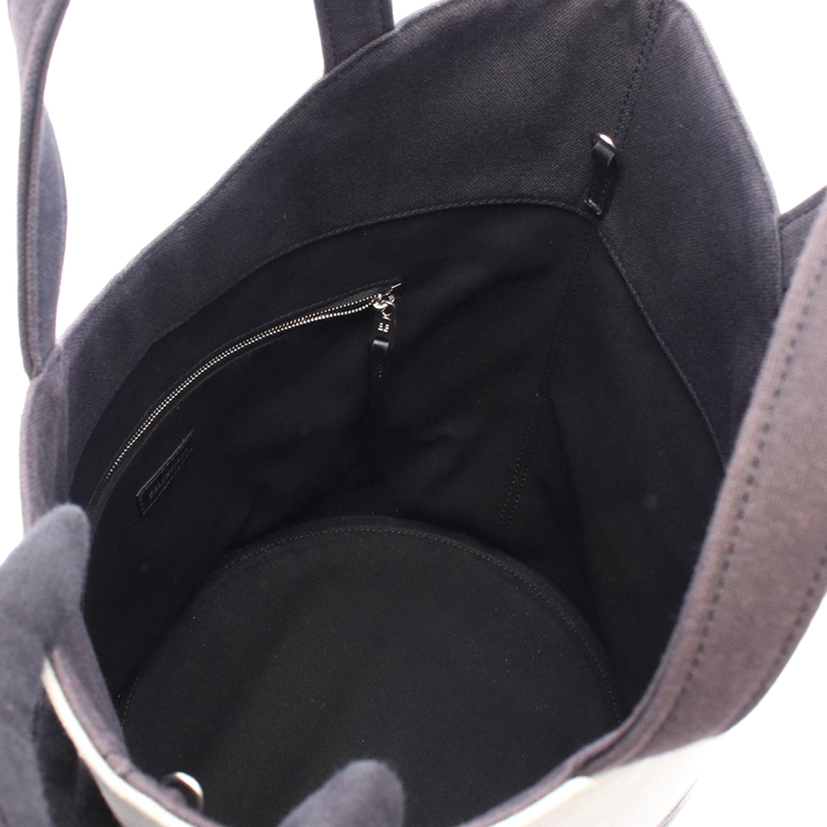 Balenciaga Wave Tote Canvas Satchel — White