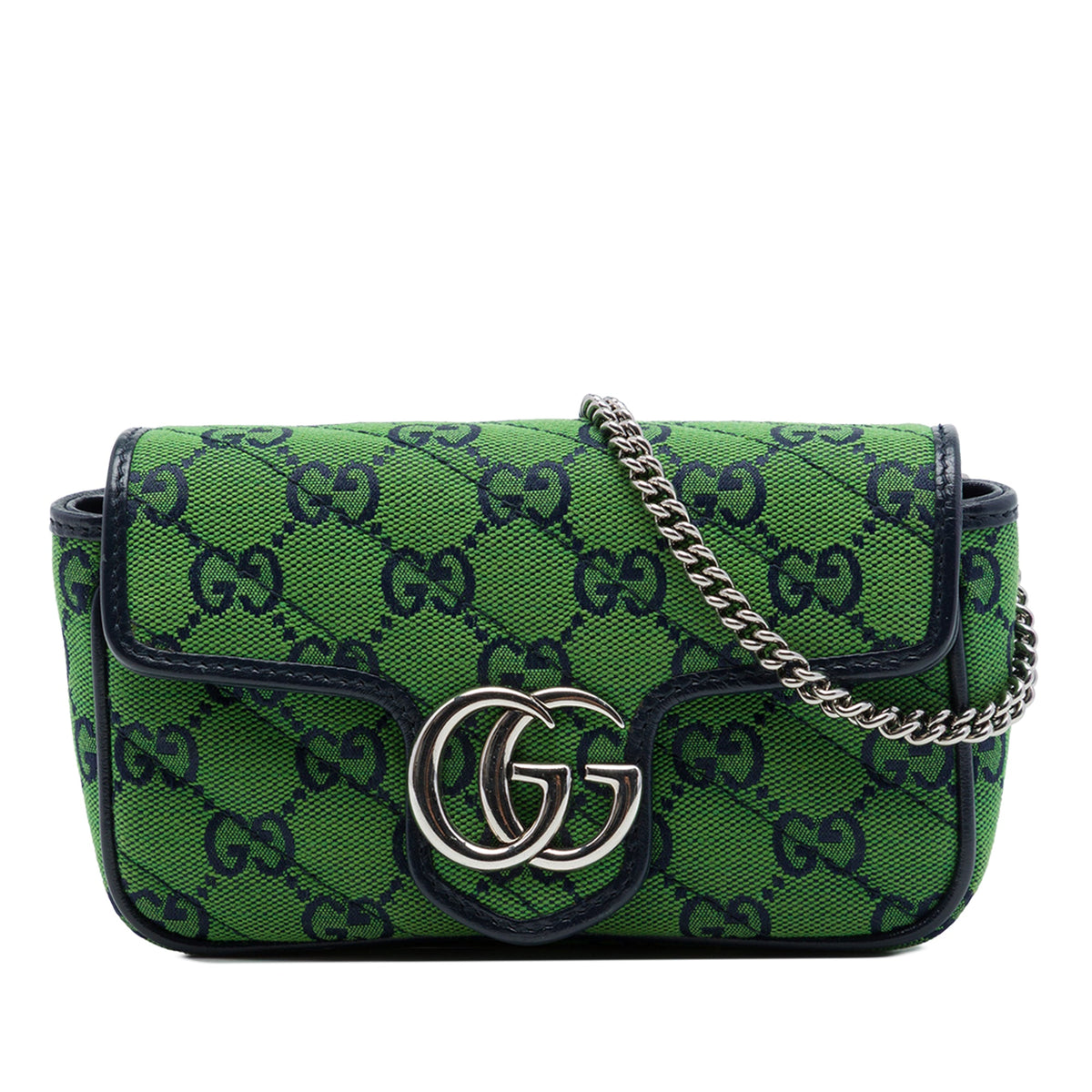 Gucci Mini GG Marmont Matelasse GG Canvas Flap Crossbody