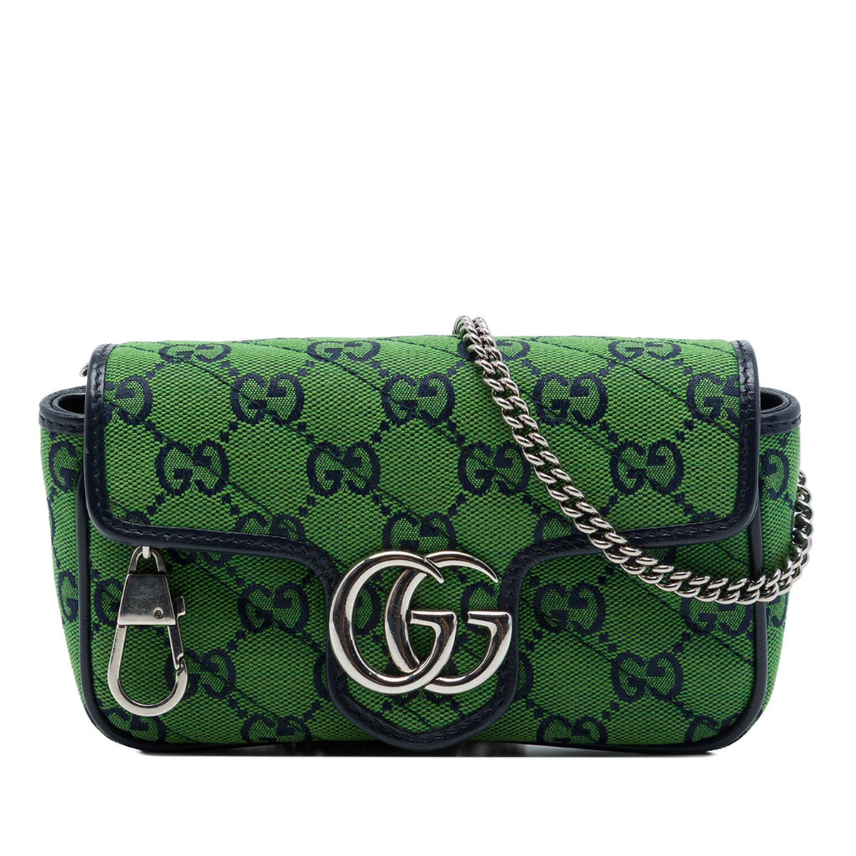Gucci Mini GG Marmont Matelasse GG Canvas Flap Crossbody