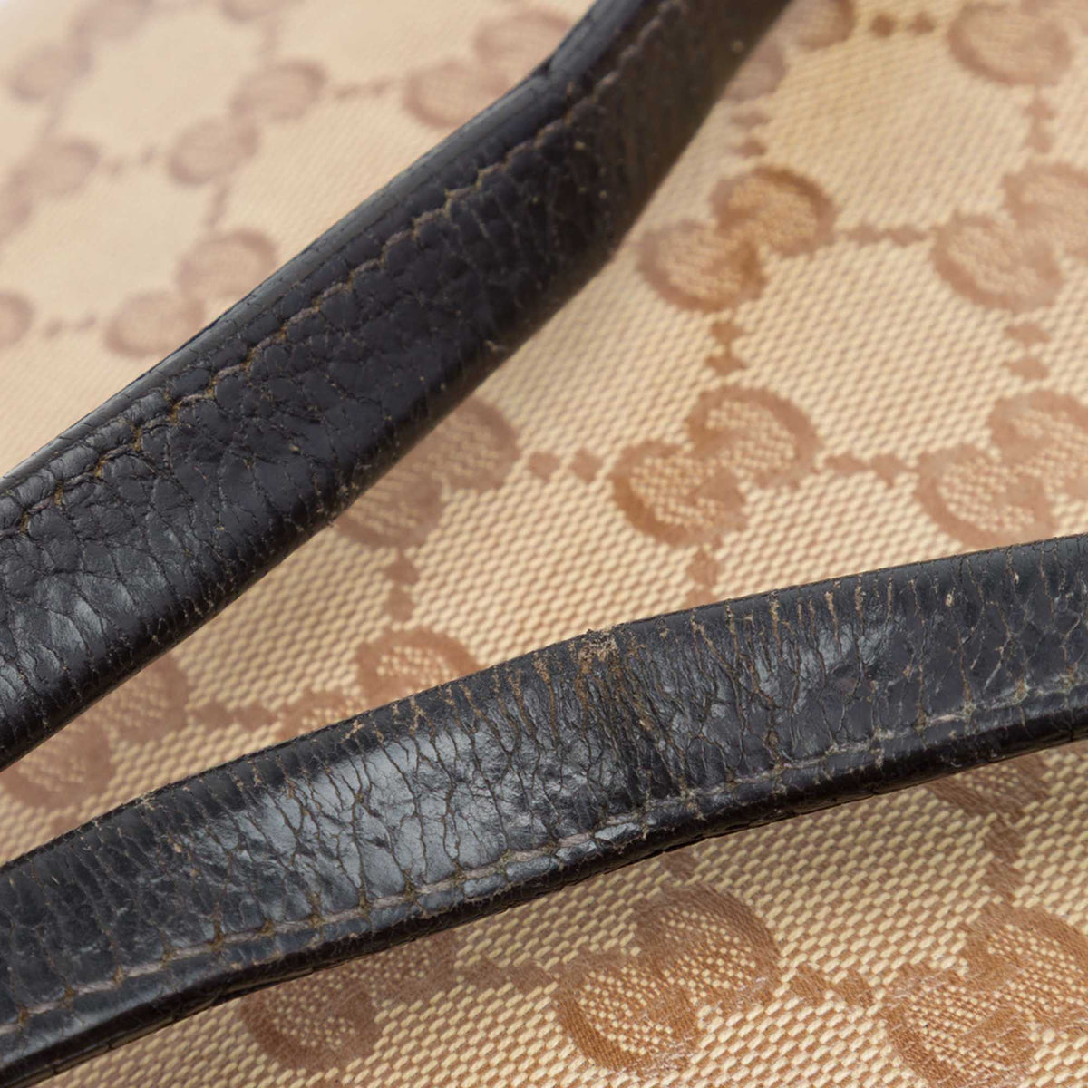 Gucci GG Crystal Web Princy Tote — Beige