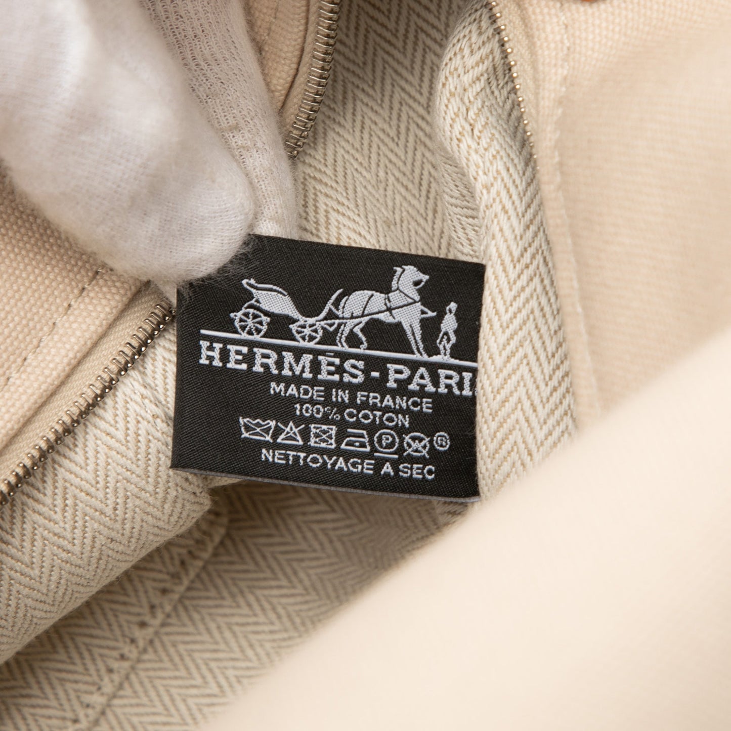 Hermès Large Toile Bride A Brac Case