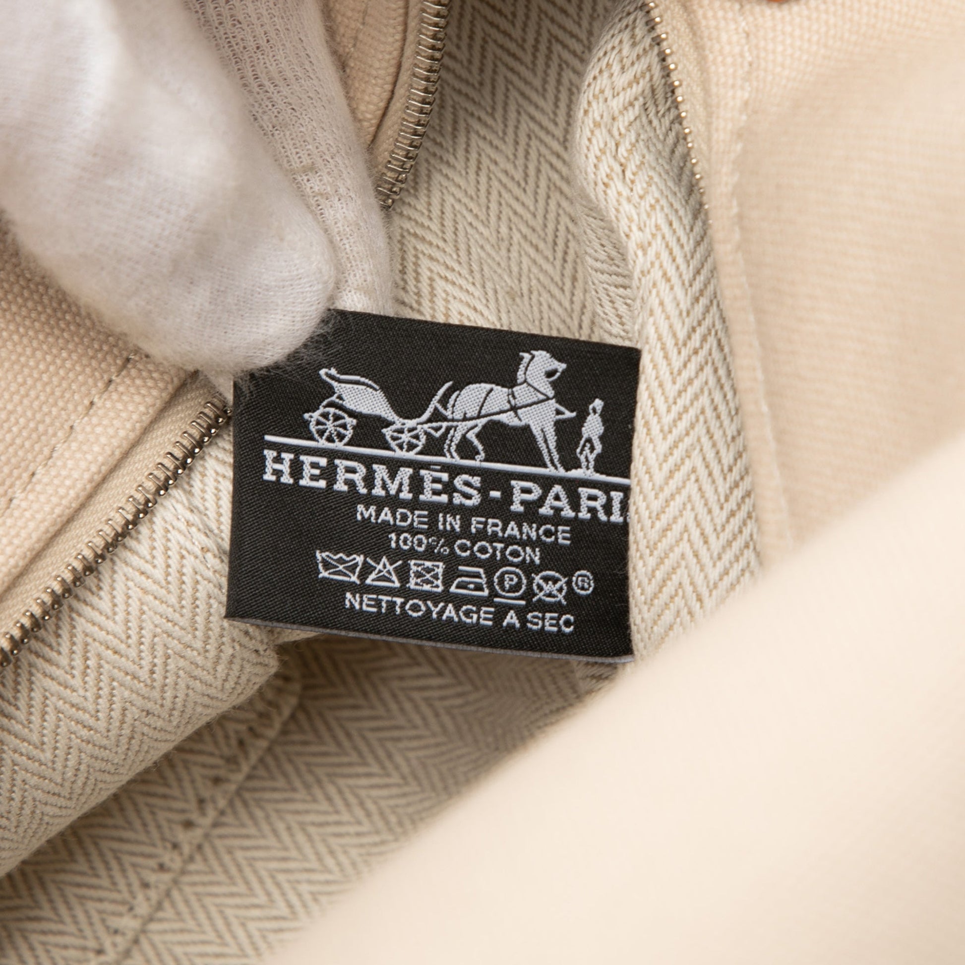 Hermès Large Toile Bride A Brac Case