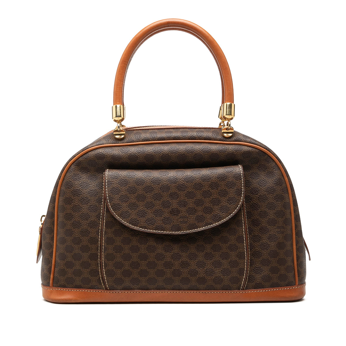 Celine Macadam Coated Canvas Handbag