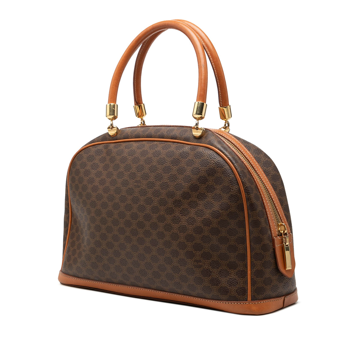 Celine Macadam Coated Canvas Handbag