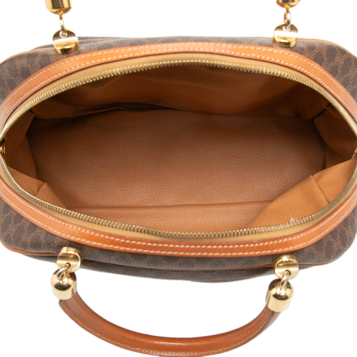Celine Macadam Coated Canvas Handbag