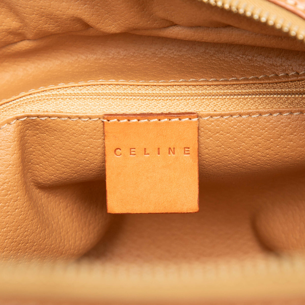 Celine Macadam Coated Canvas Handbag