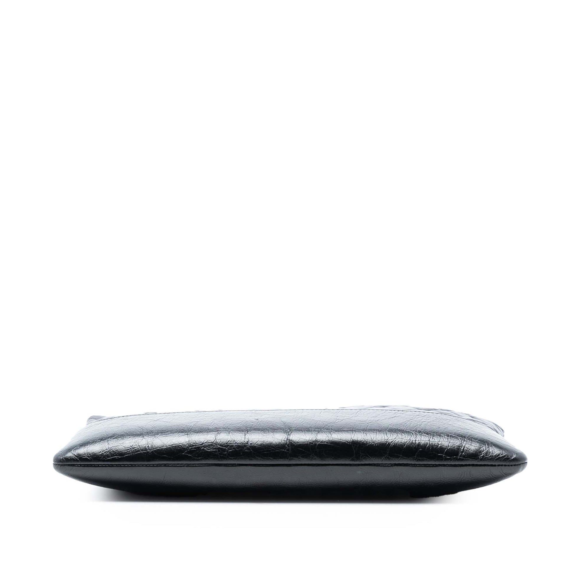 Large Aged Calfskin Gabrielle O Case Clutch