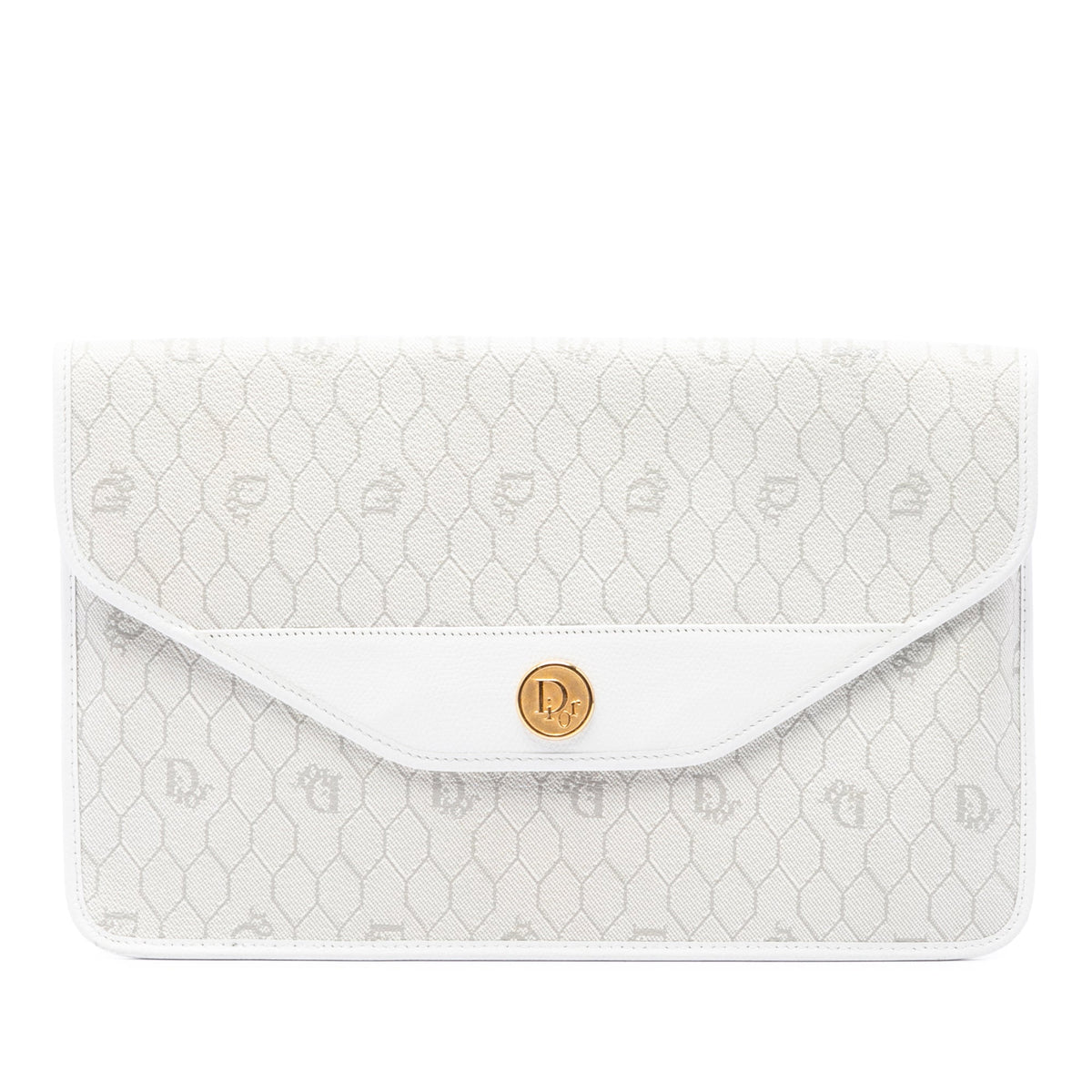 Dior Honeycomb Coated Canvas Clutch