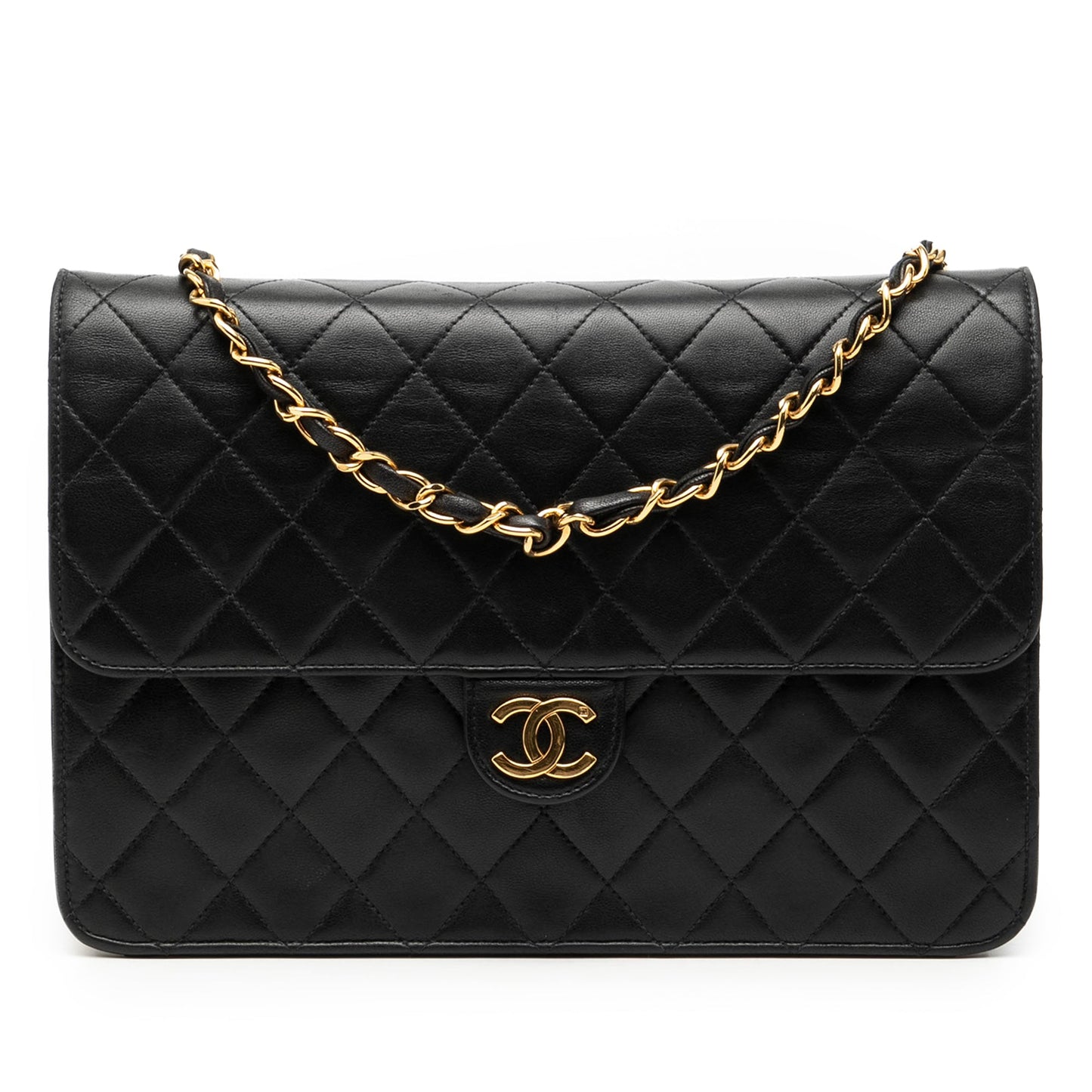 Chanel Medium CC Quilted Lambskin Single Flap