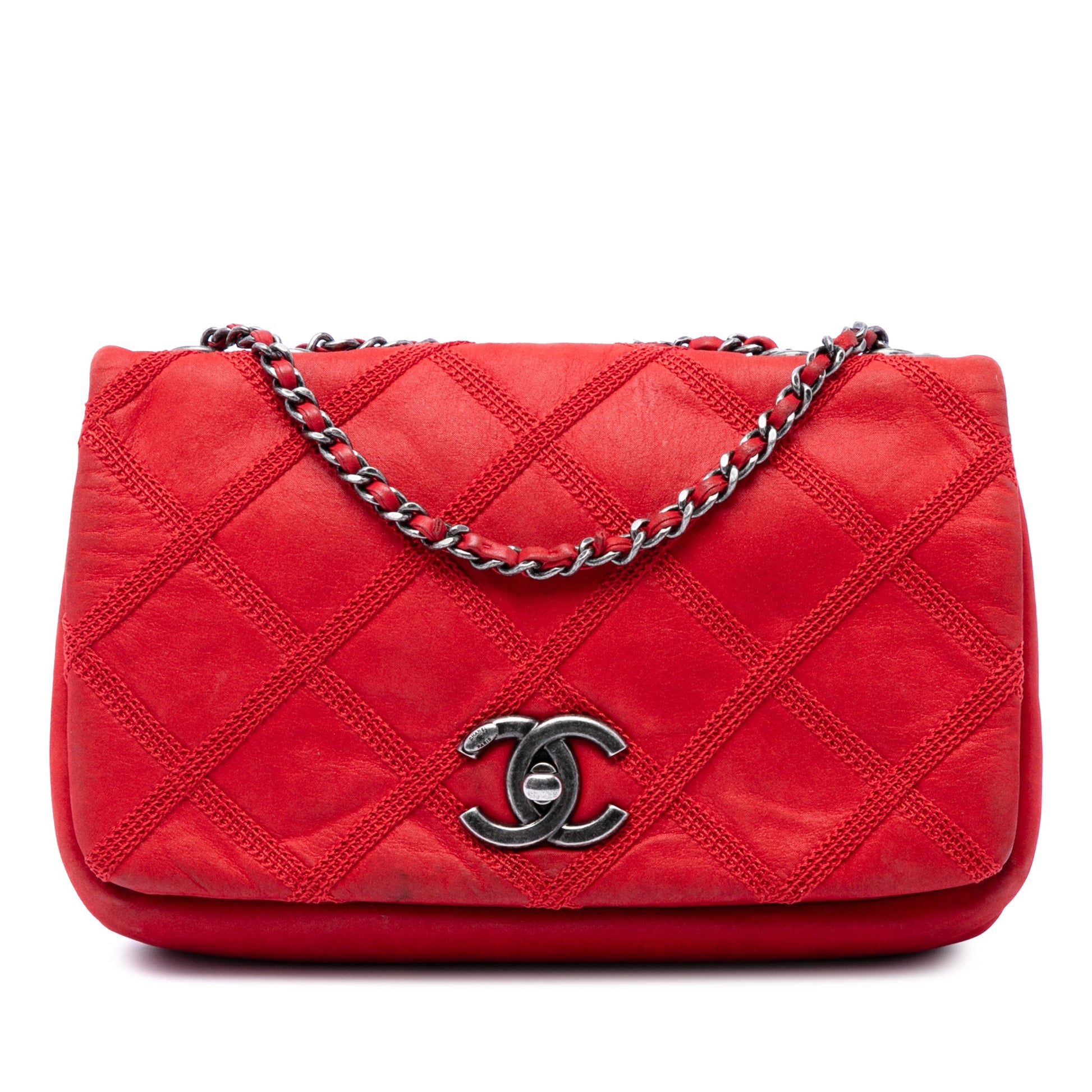 Chanel Iridescent Calfskin Diamond Stitch Flap