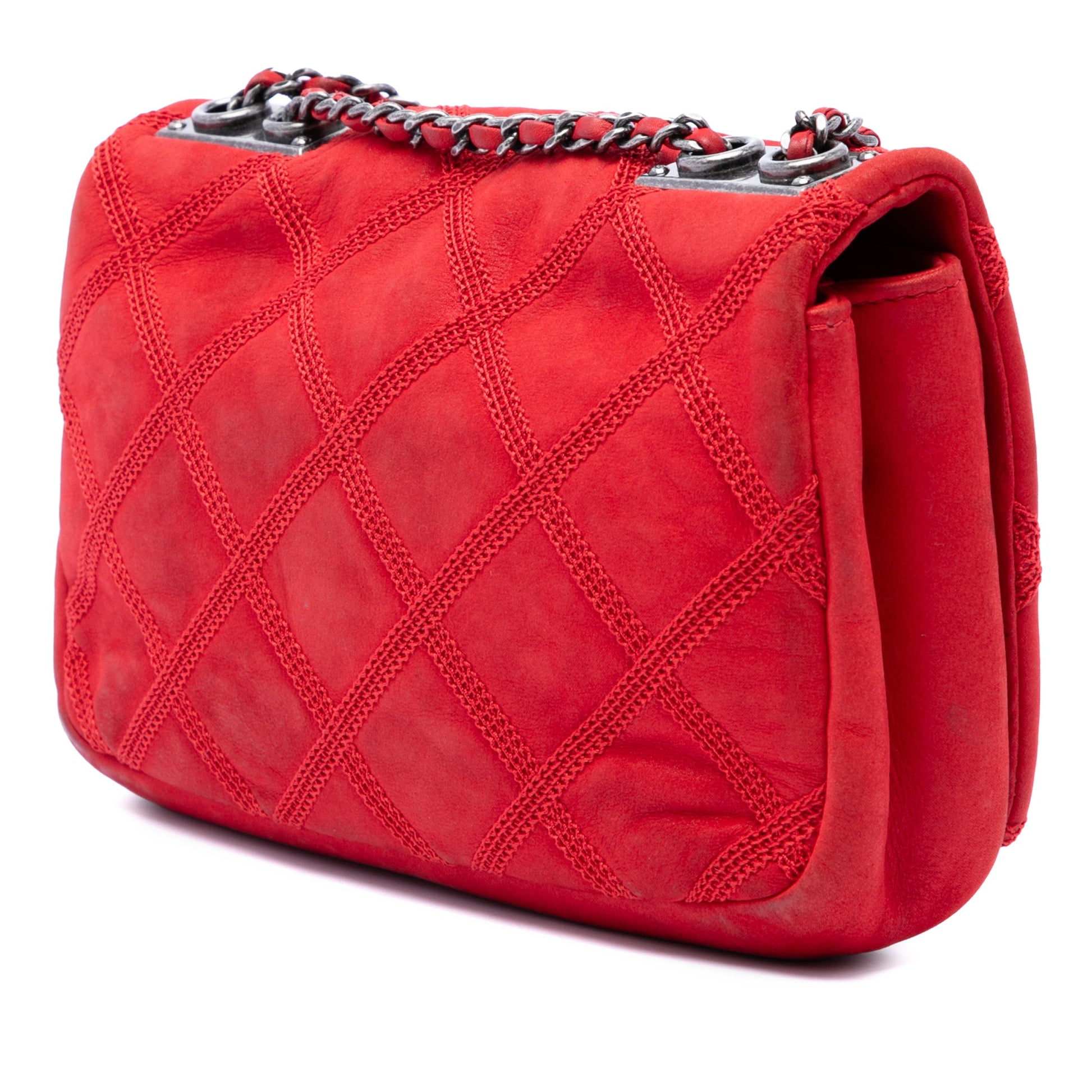 Chanel Iridescent Calfskin Diamond Stitch Flap