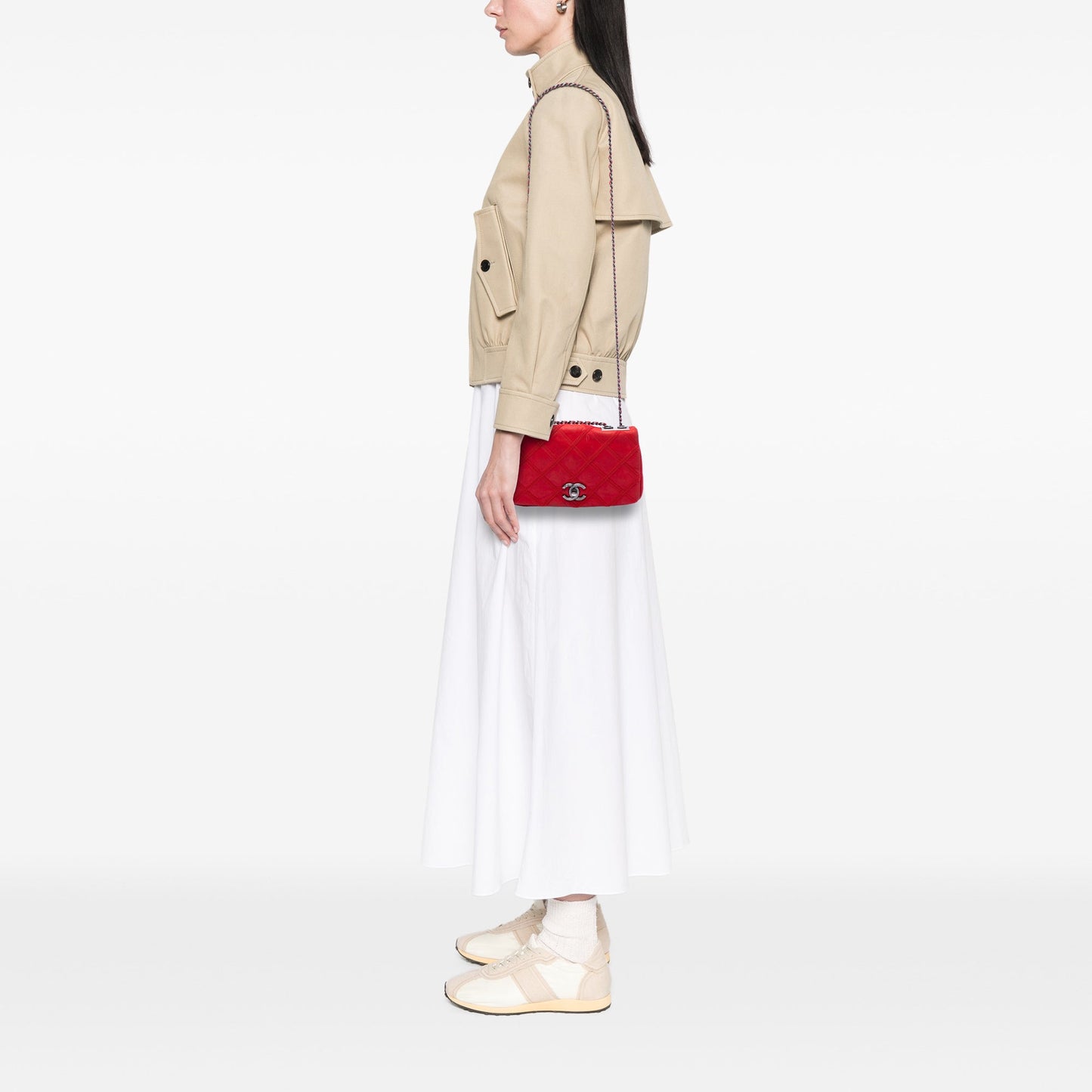 Chanel Iridescent Calfskin Diamond Stitch Flap