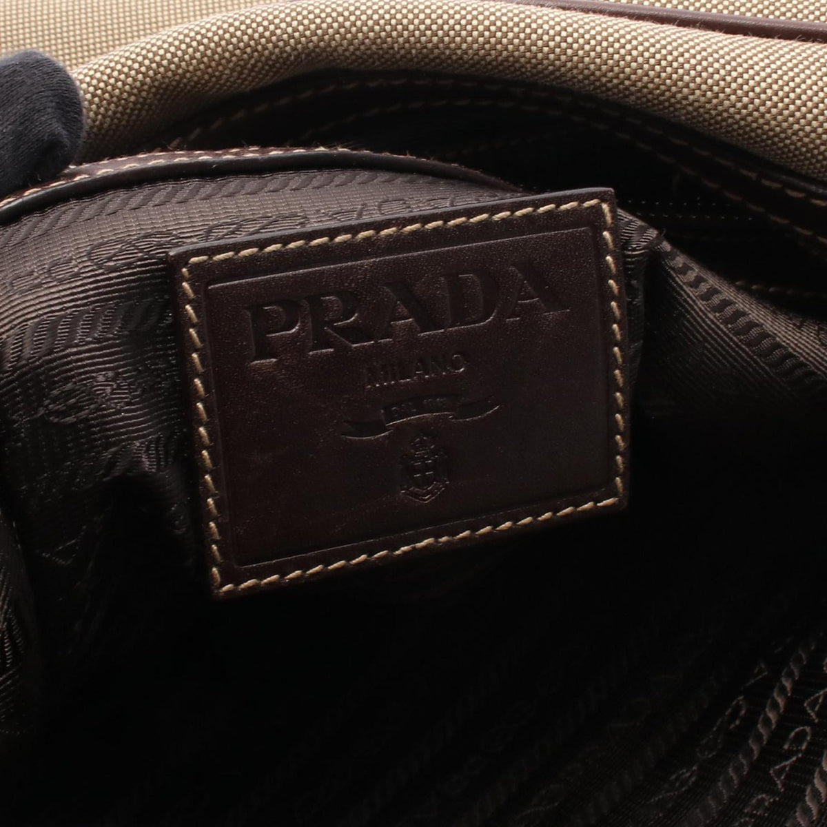 Prada Canapa Logo Jacquard Crossbody Bag