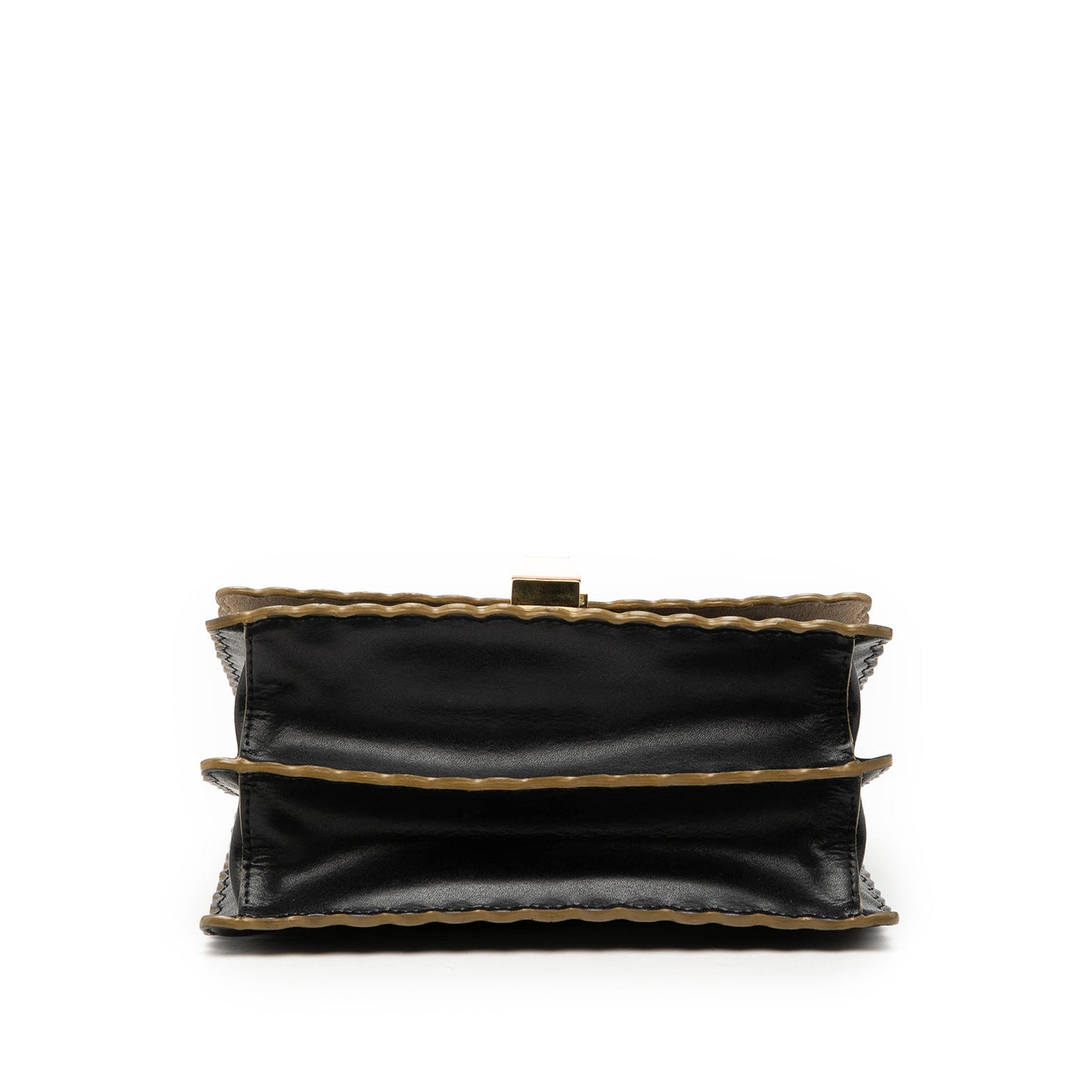 Fendi Small Scalloped Leather Kan I Crossbody