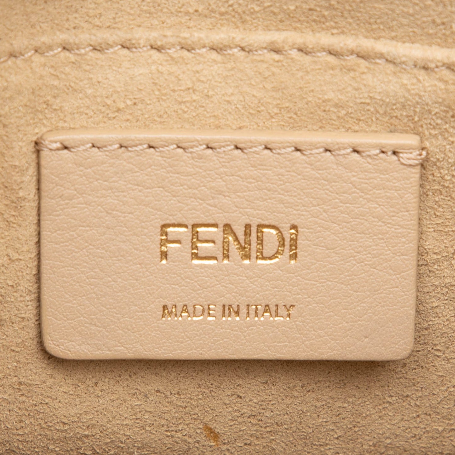Fendi Small Scalloped Leather Kan I Crossbody