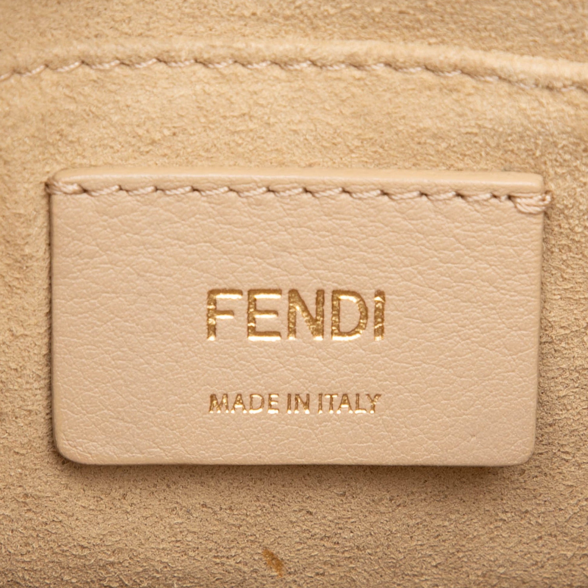 Fendi Small Scalloped Leather Kan I Crossbody