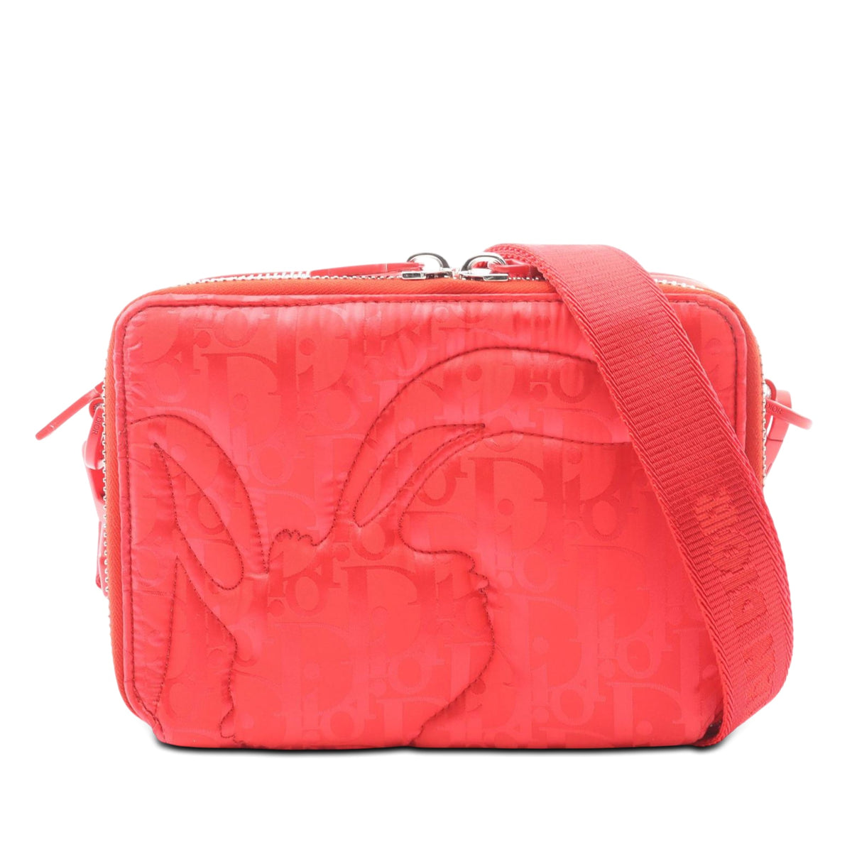 Dior ERL Oblique Mirage Technical Fabric Double Zip Crossbody